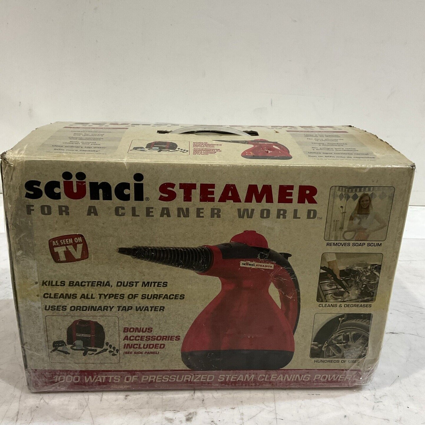 SCUNCI STEAMER 52000SS-1000 HAND HELD STREAM VACUUM CLEANER