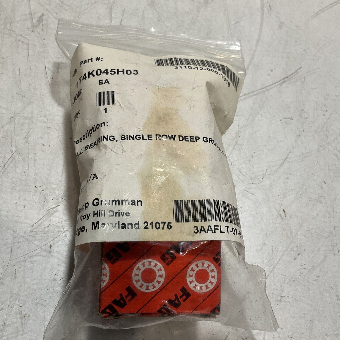 FAG 608-2RSR-HLN DEEP GROOVE BALL BEARING SINGLE ROW LOT OF 3 U3S