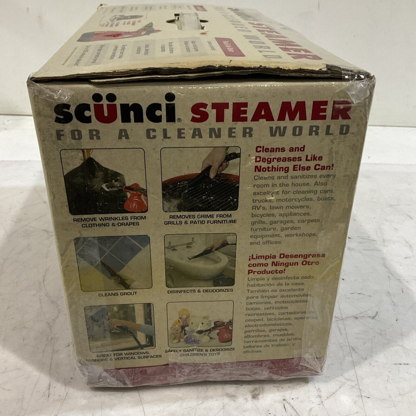 SCUNCI STEAMER 52000SS-1000 HAND HELD STREAM VACUUM CLEANER
