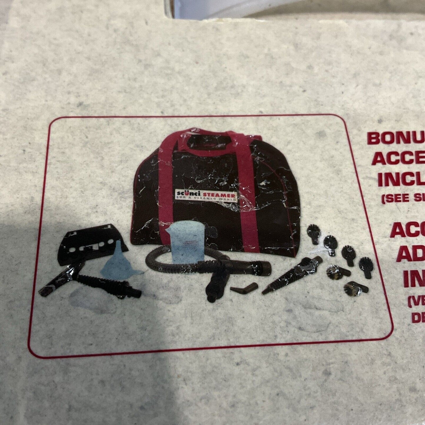 SCUNCI STEAMER 52000SS-1000 HAND HELD STREAM VACUUM CLEANER