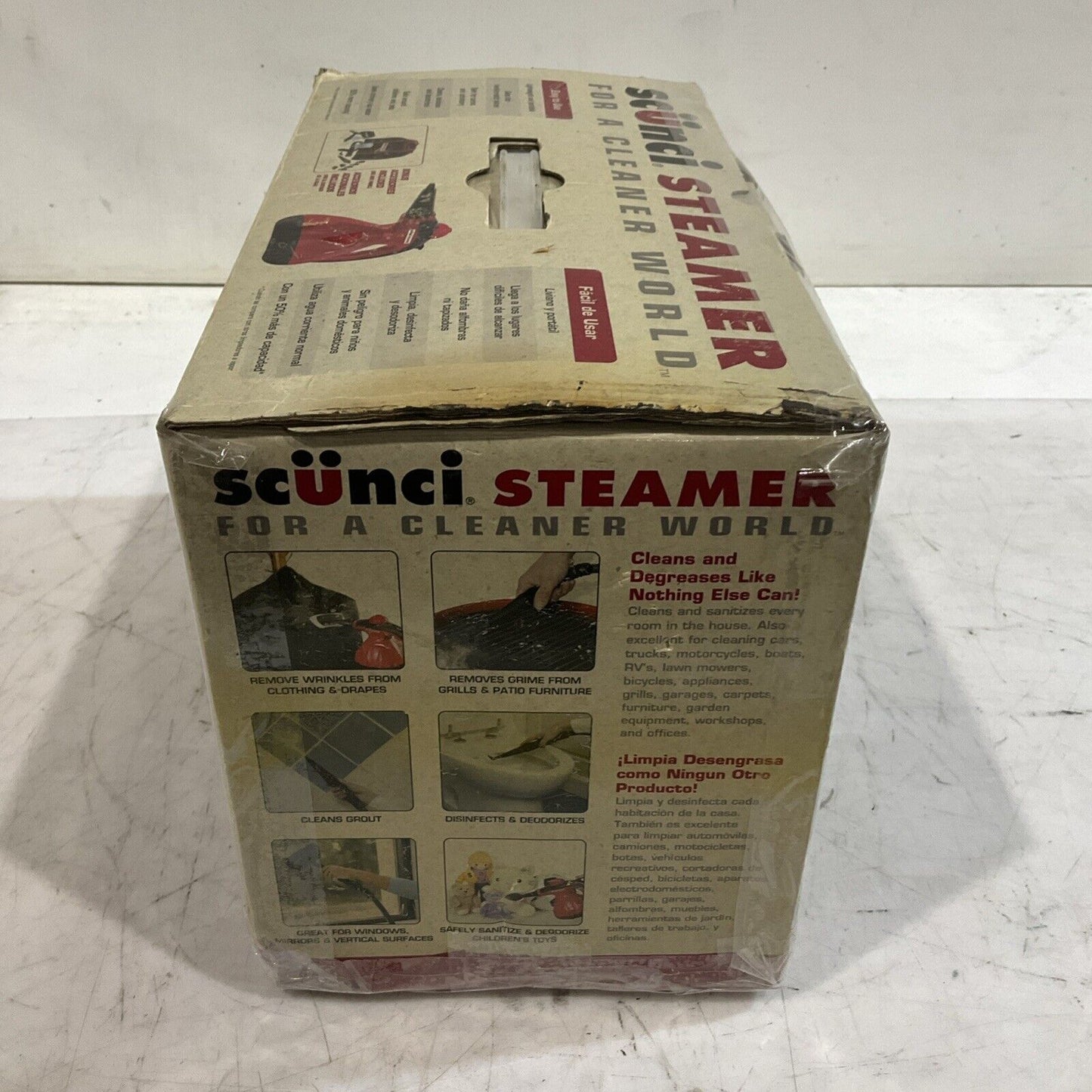 SCUNCI STEAMER 52000SS-1000 HAND HELD STREAM VACUUM CLEANER