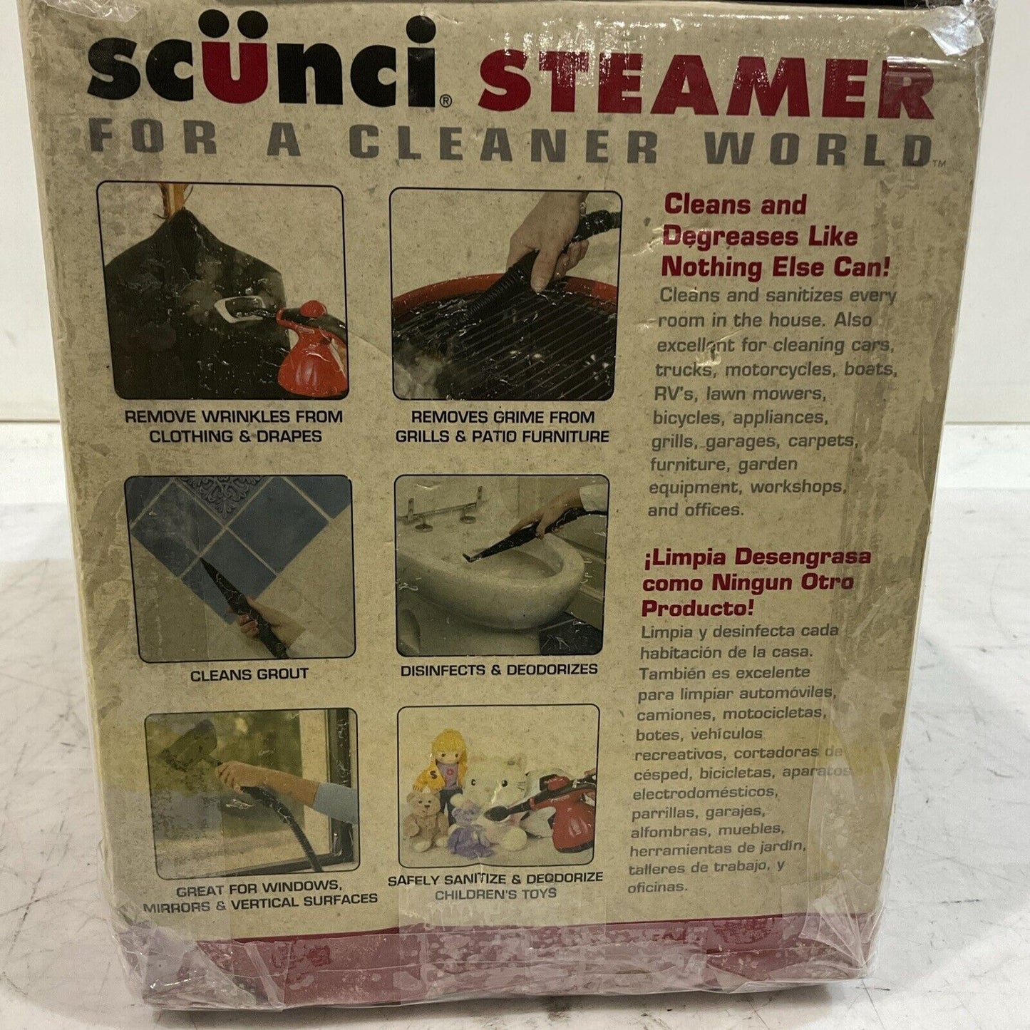 SCUNCI STEAMER 52000SS-1000 HAND HELD STREAM VACUUM CLEANER