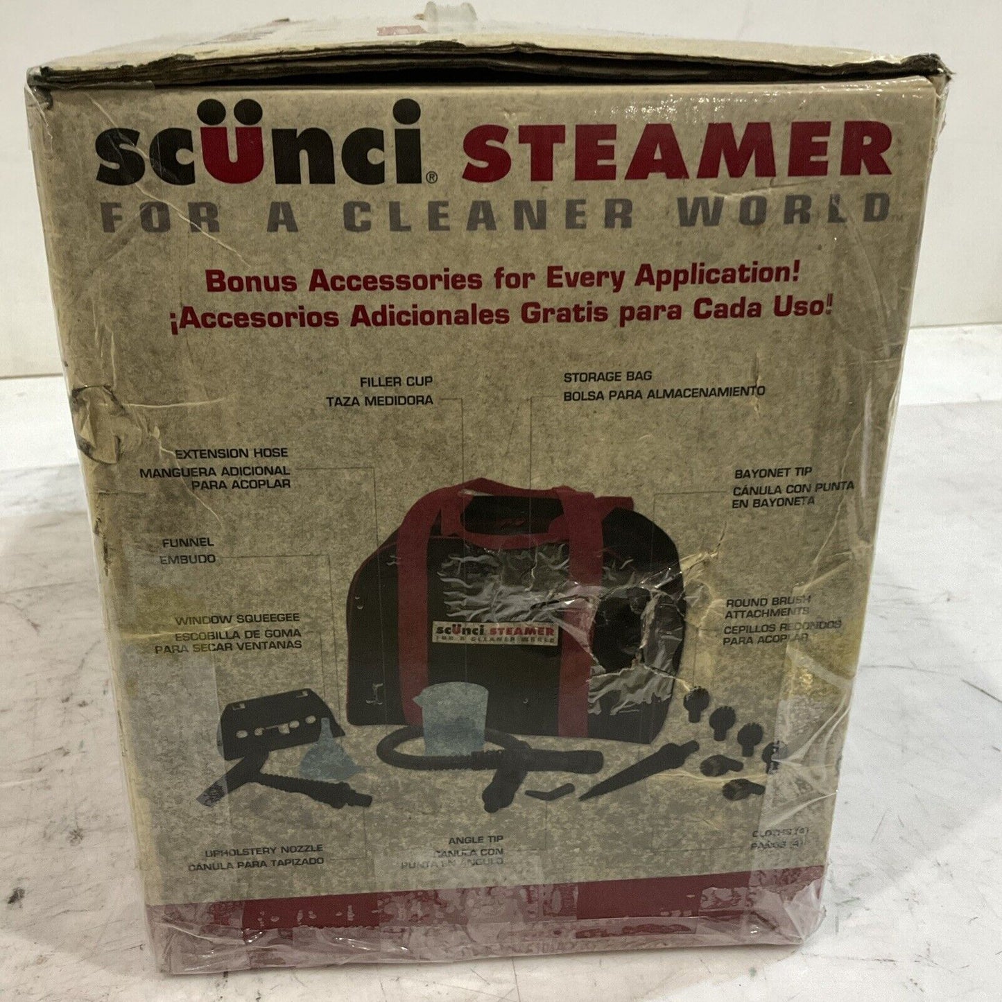 SCUNCI STEAMER 52000SS-1000 HAND HELD STREAM VACUUM CLEANER