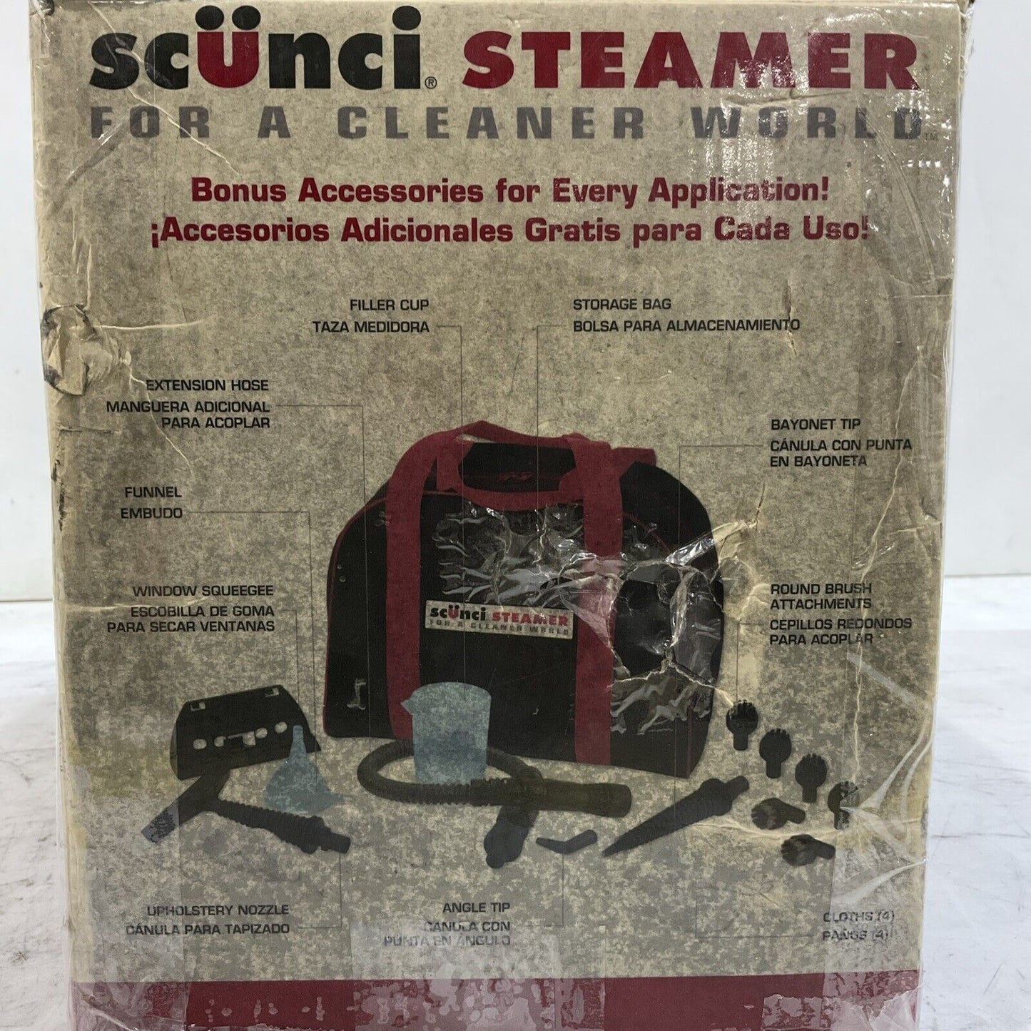 SCUNCI STEAMER 52000SS-1000 HAND HELD STREAM VACUUM CLEANER