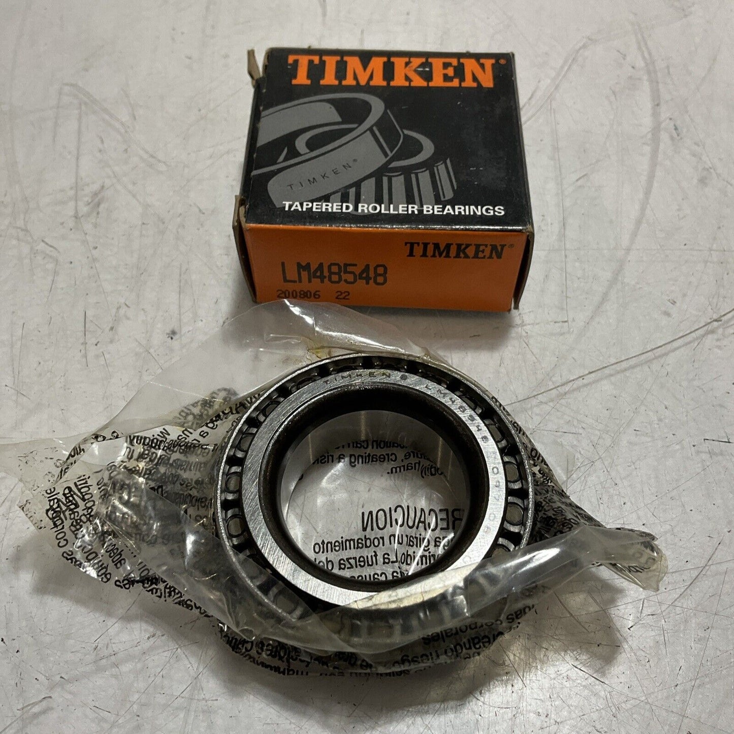 TIMKEN LM48548 TAPERED ROLLER BEARINGS LOT OF 2 U3S