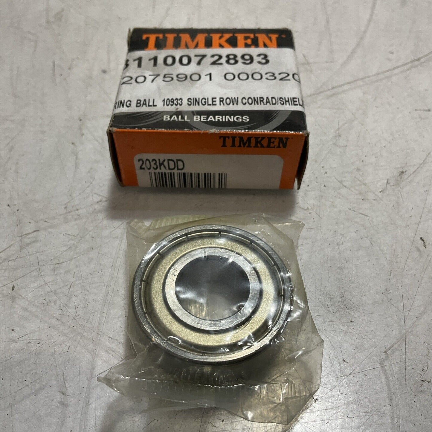 TIMKEN 203KDD DEEP GROOVE BALL. BEARINGS LOT OF 5 U3S