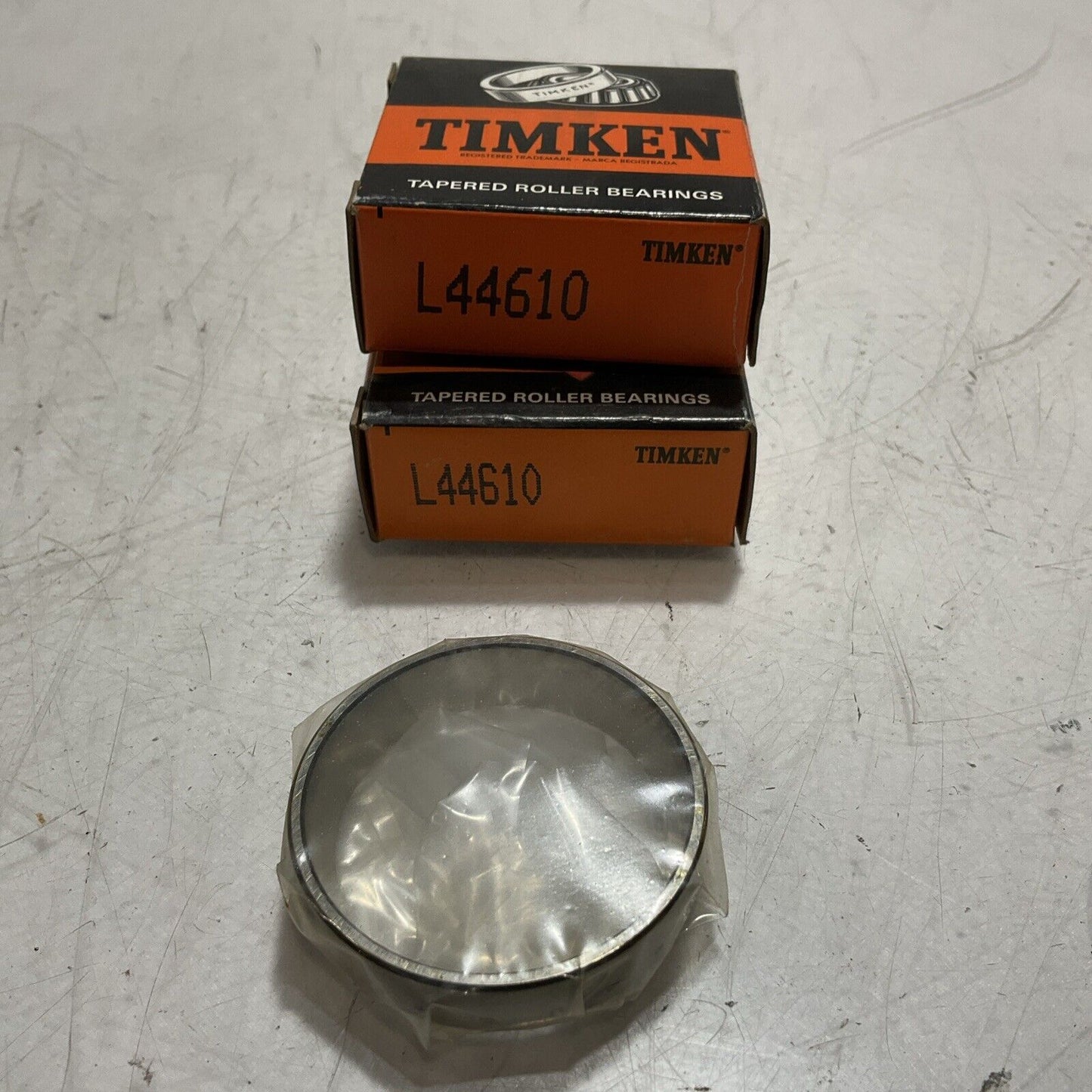 TIMKEN L44610 TAPERED ROLLER BEARINGS- SINGLE CUP LOT OF 2 U3S