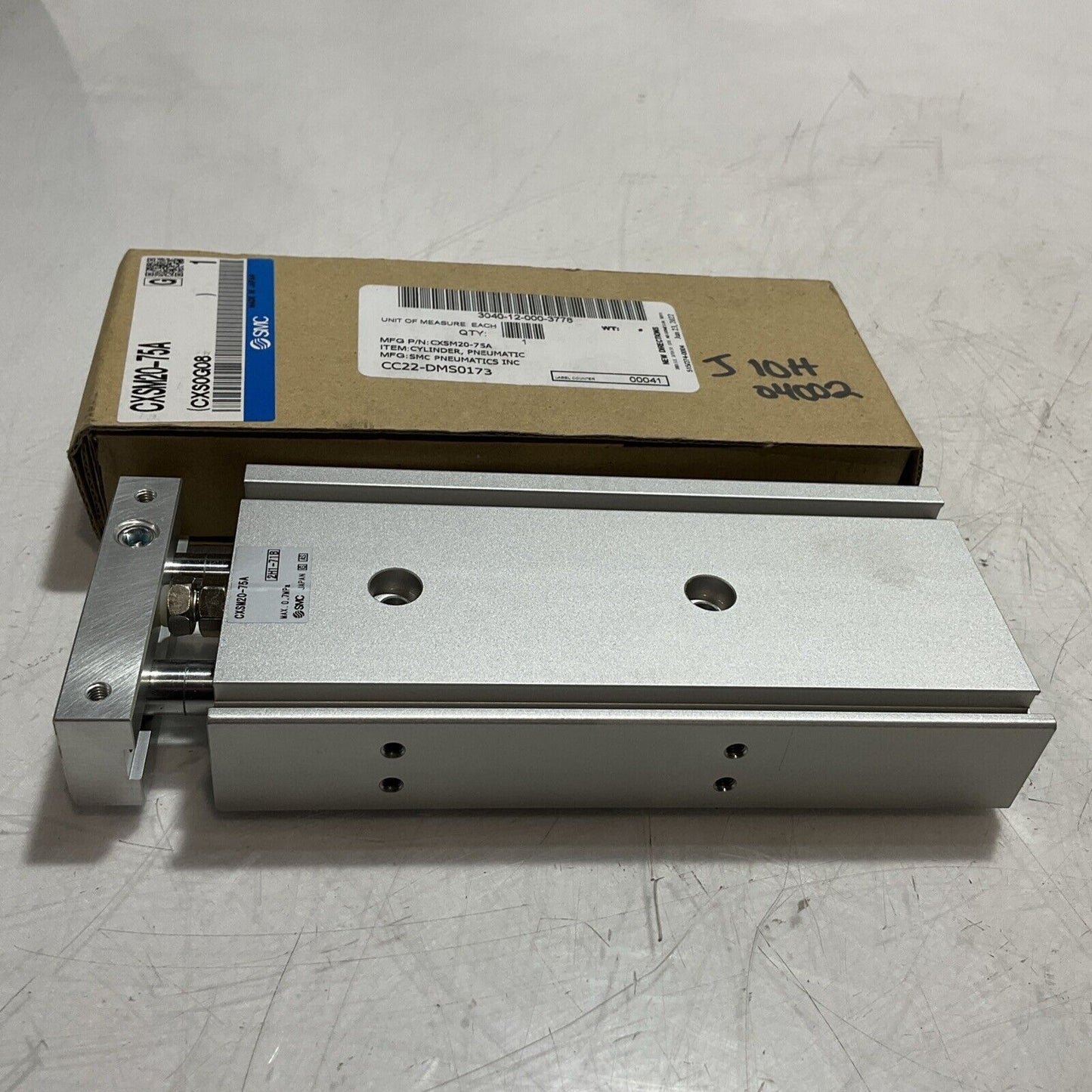 SMC CXSM20-75A PNEUMATIC CYLINDER LOT OF 2 U3S