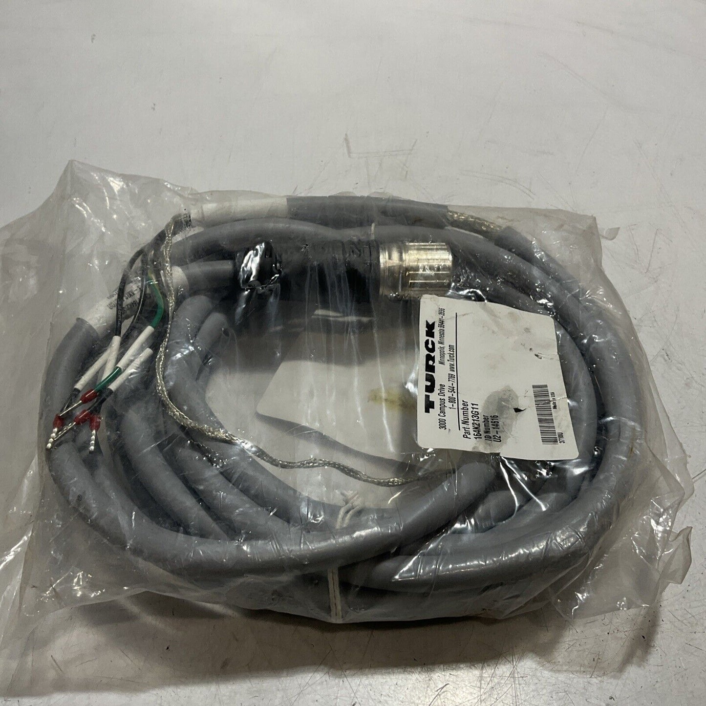 TURCK E90298 - 2464 CABLE ASSEMBLY STX ROTATE BOX MOTOR U3S