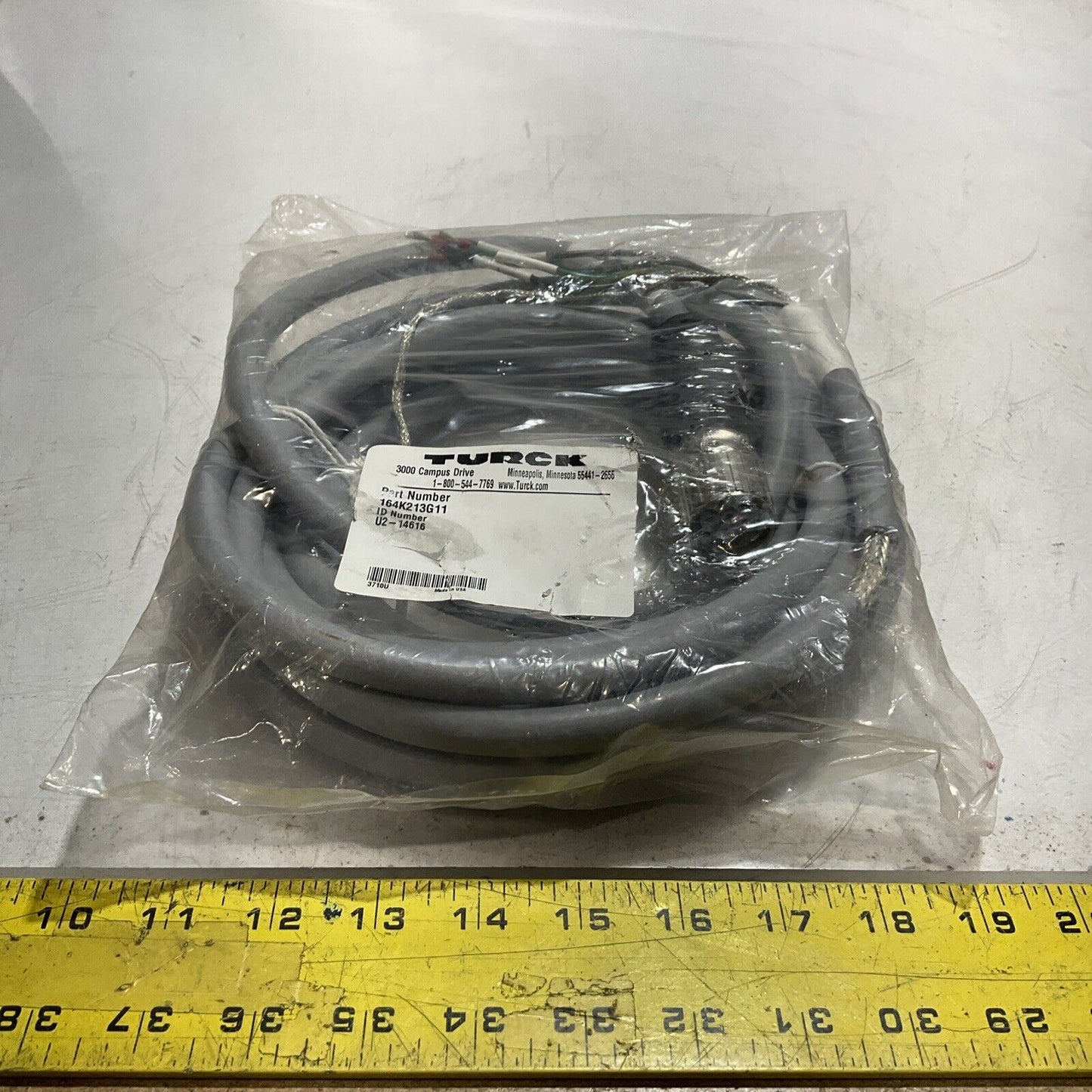 TURCK E90298 - 2464 CABLE ASSEMBLY STX ROTATE BOX MOTOR U3S