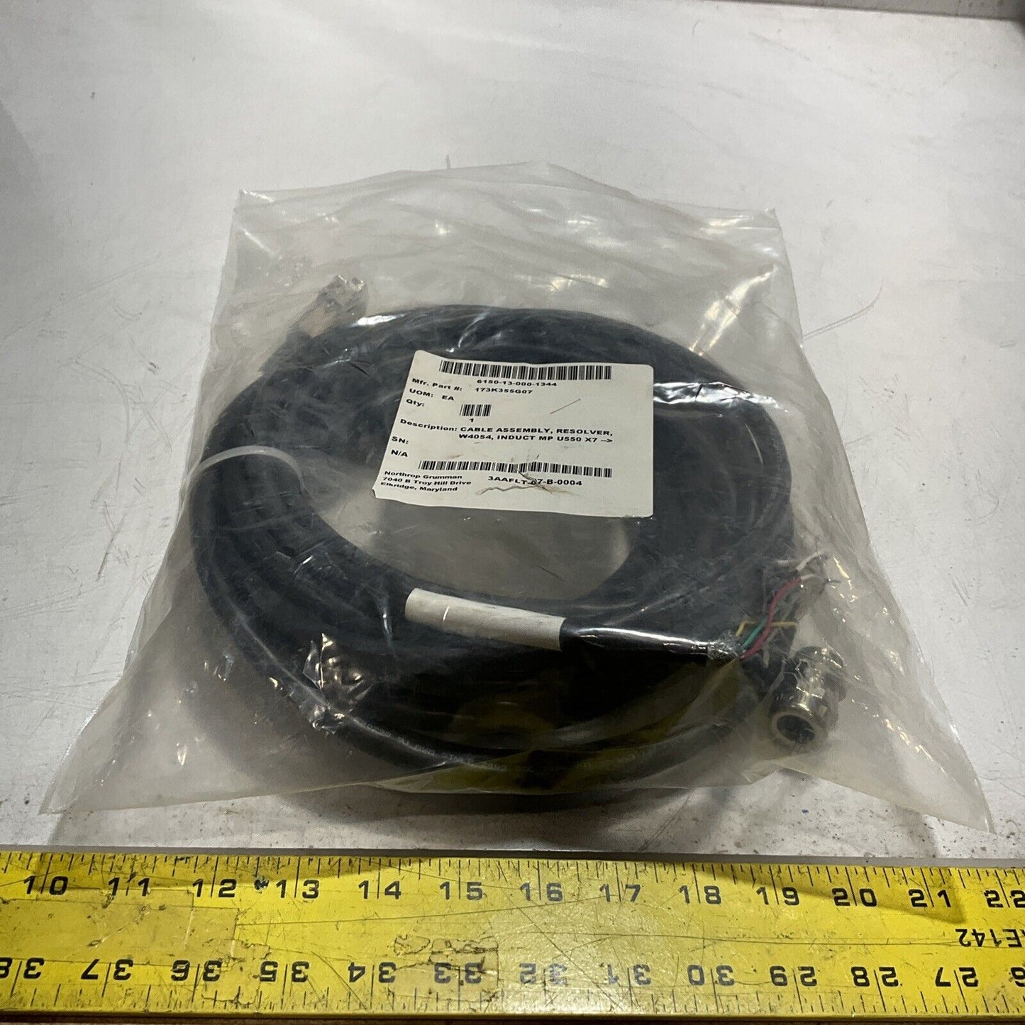 FMK1 E90298-STYLE 2464 CABLE ASSEMBLY RESOLVER LOT OF 2 U3S
