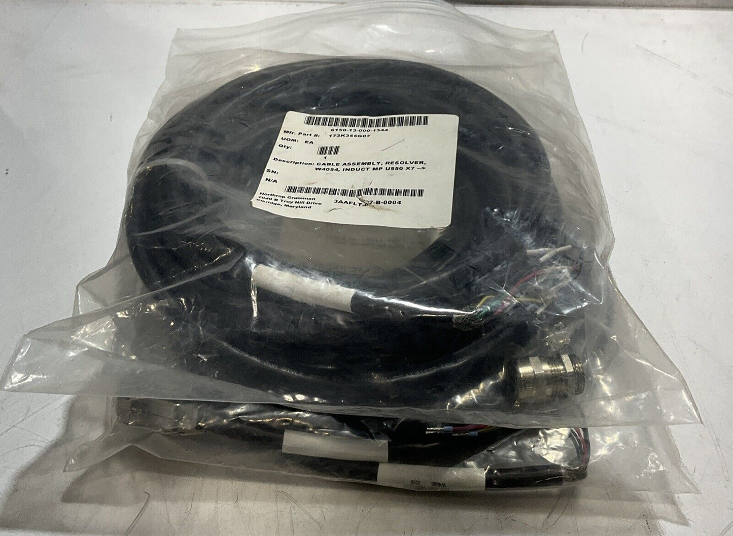 FMK1 E90298-STYLE 2464 CABLE ASSEMBLY RESOLVER LOT OF 2 U3S