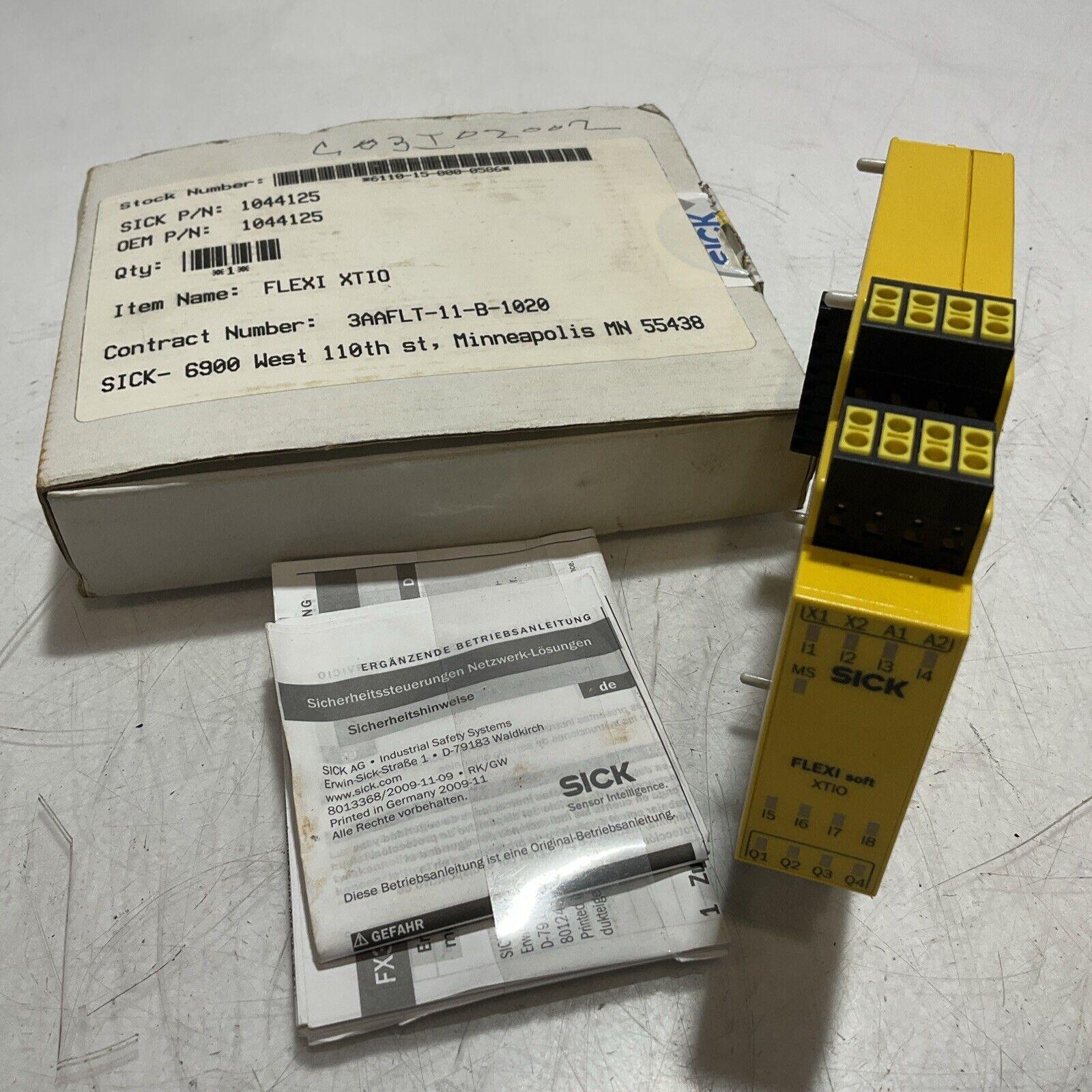 SICK FX3-XTIO84002 FLEXI XTIO SOFT CONTROLLER MODULE U3S