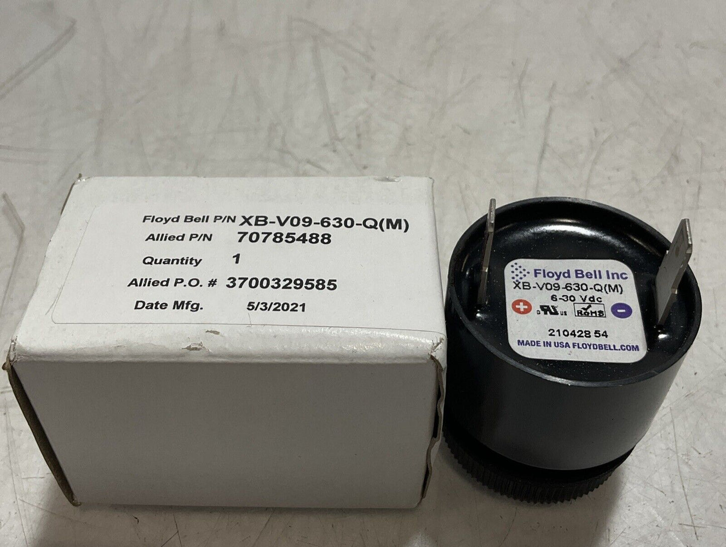 FLOYD BELL INC XB-V09-630-QM ALARM LOUD MED DEEP U3S
