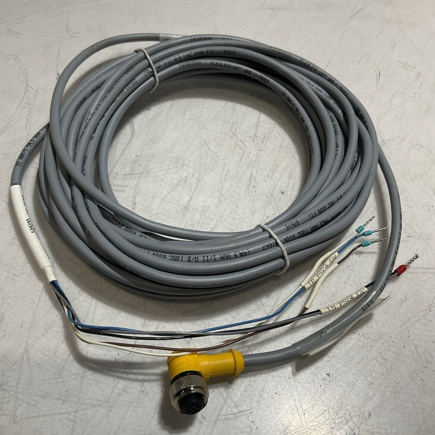 TURCK 101550909 W083 FLEXLIFE CABLE TRACK CABLE ASSEMBLY LOT OF 3 U3S