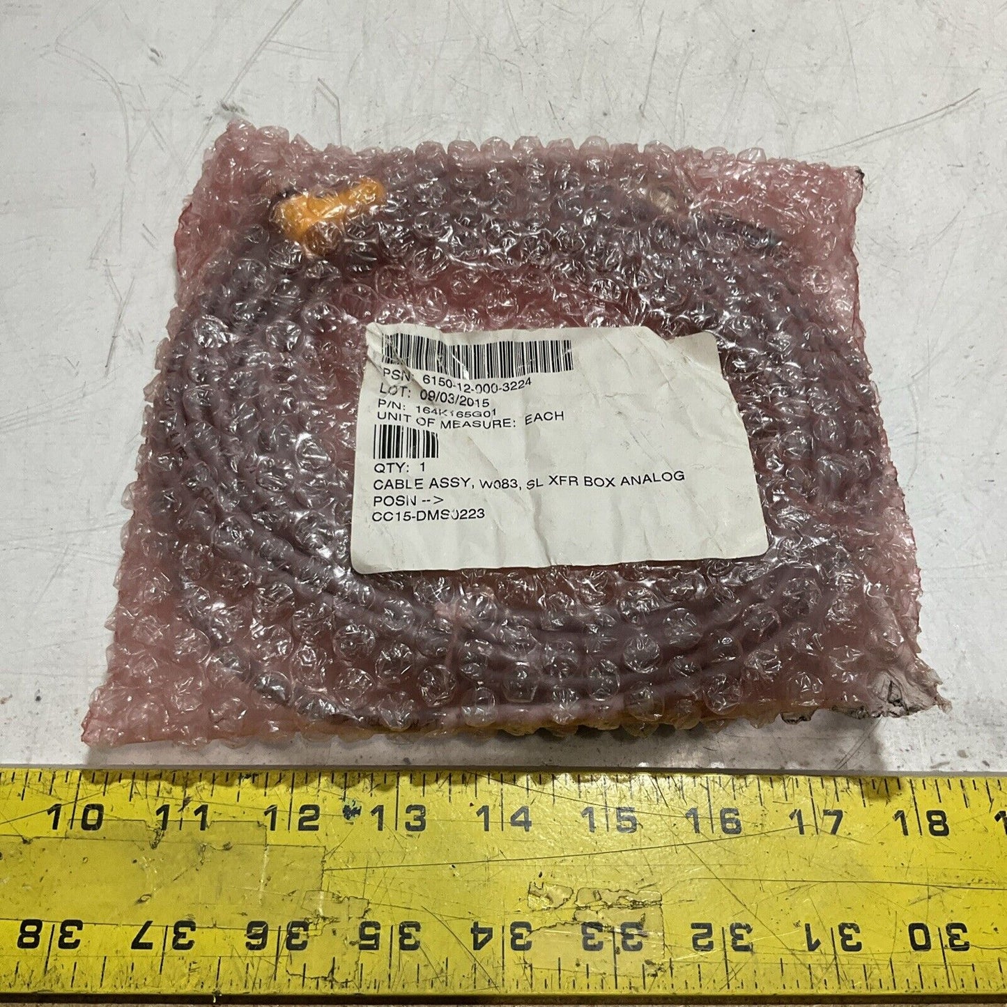 TURCK 101550909 W083 FLEXLIFE CABLE TRACK CABLE ASSEMBLY LOT OF 3 U3S