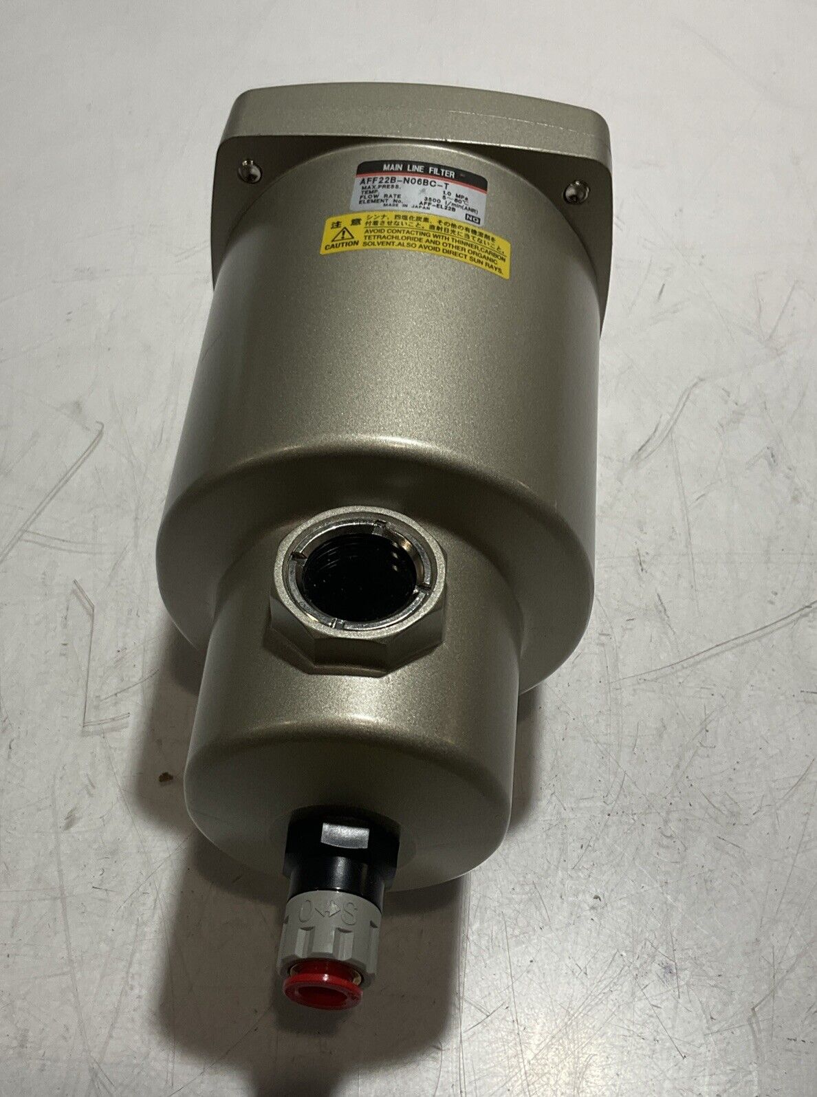 SMC AFF22B-N06BC-T PNEUMATIC MAIN LINE FILTER U3S