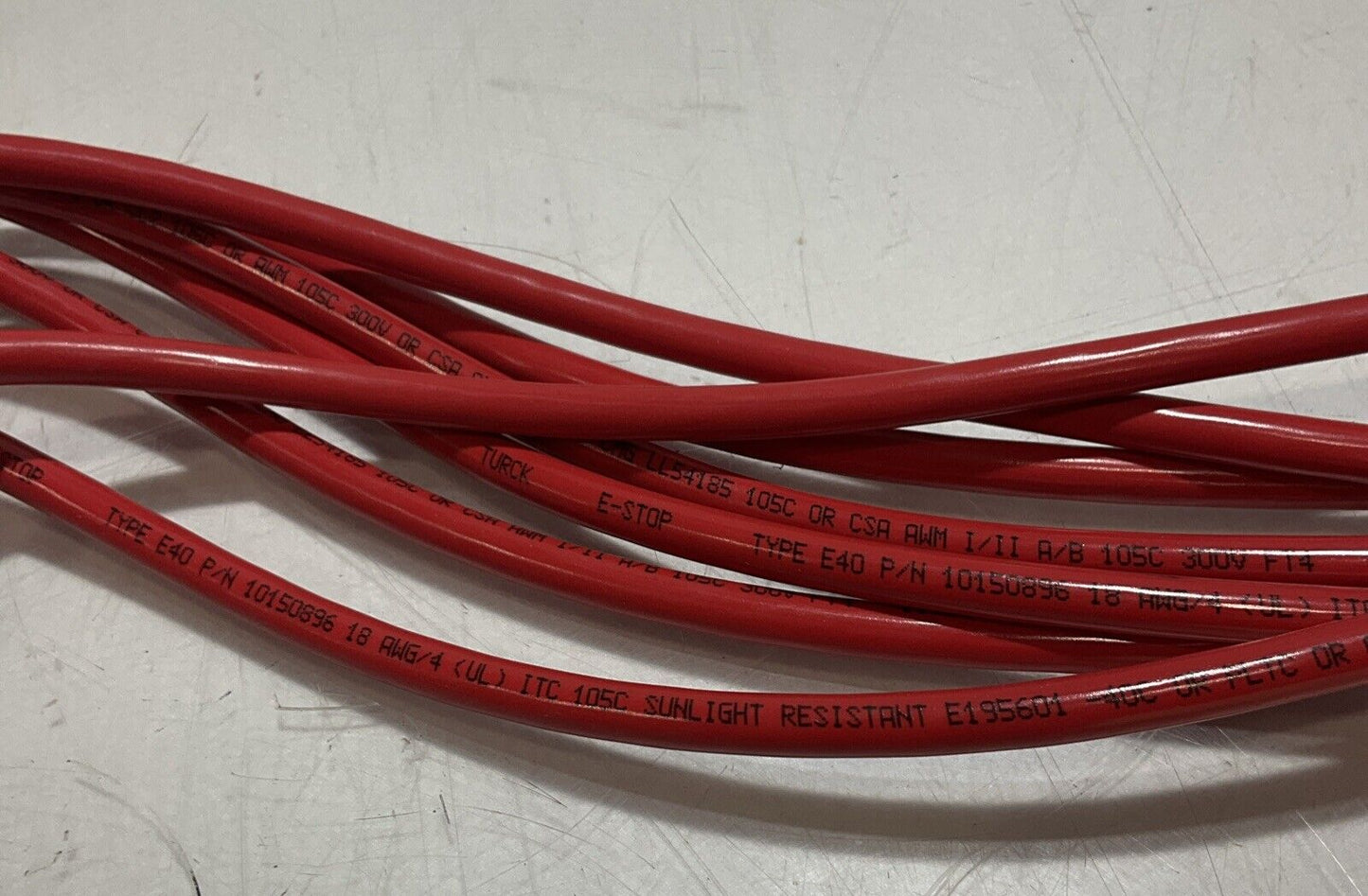 TURCK 10150896 RED STOP CABLE ASSEMBLY U3S