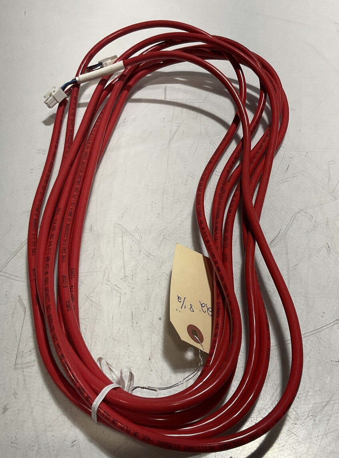TURCK 10150896 RED STOP CABLE ASSEMBLY U3S