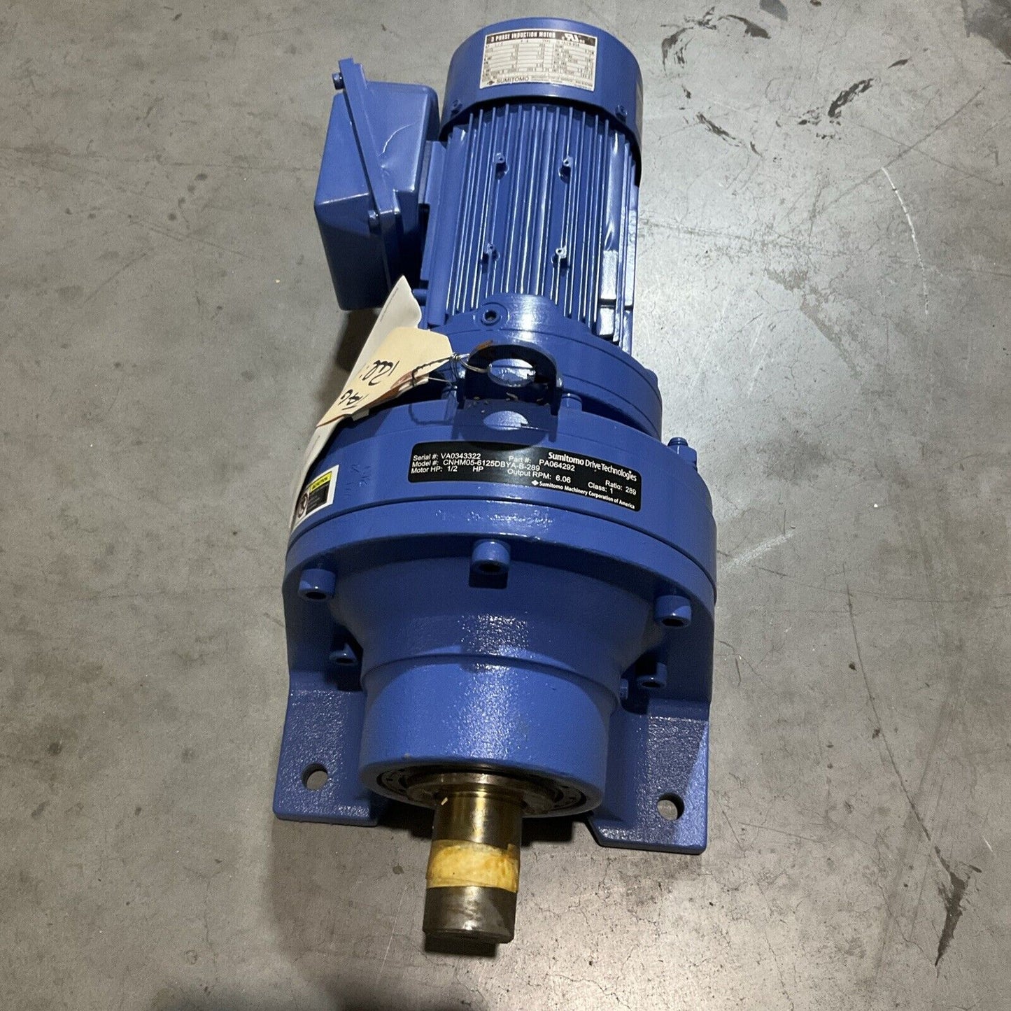 SUMITOMO TC-FX/FB-05A CNHM05-6125DBYA-B-289 GEARMOTOR U3S
