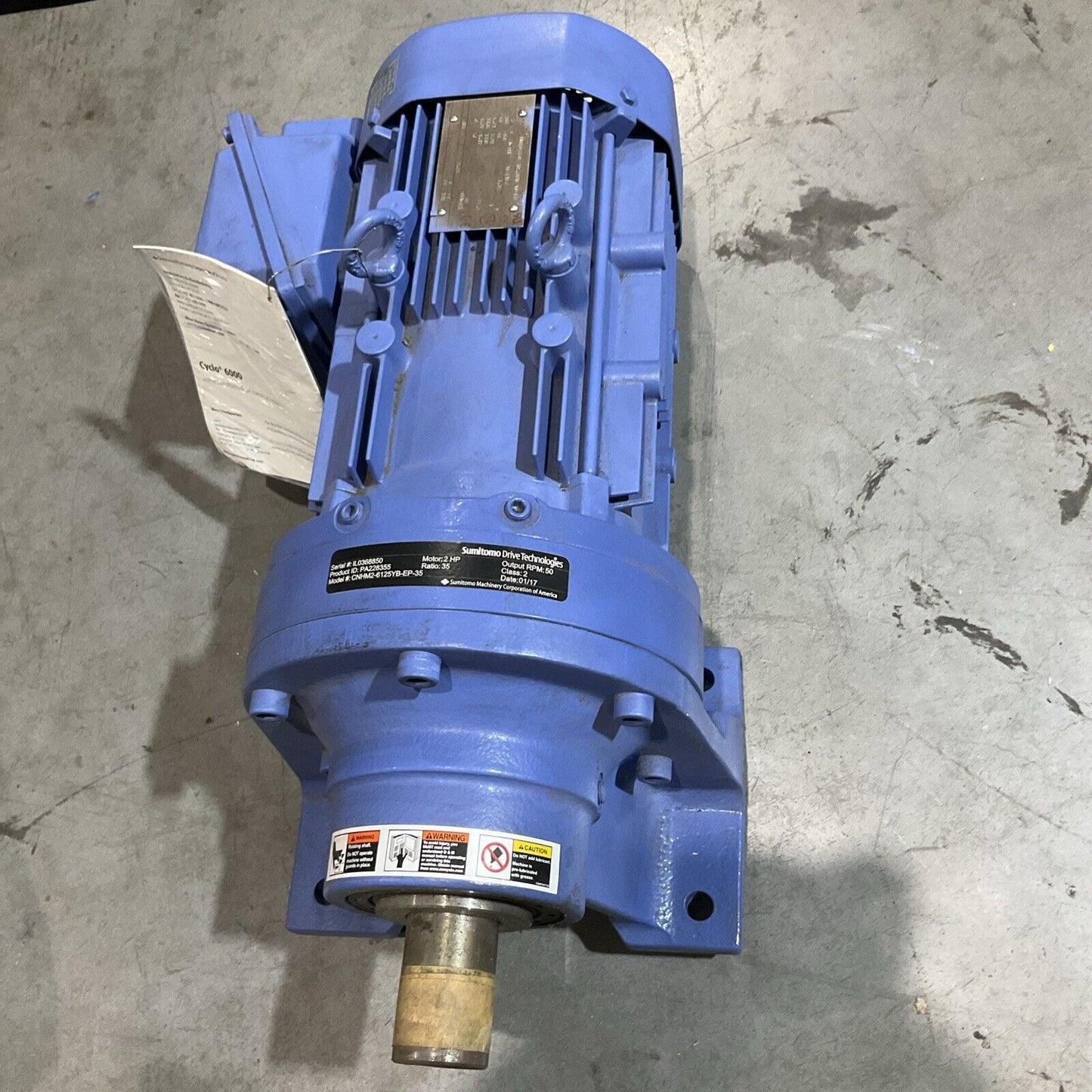 SUMITOMO CNHM2-6125YB-EP-35 GEARMOTOR U3S