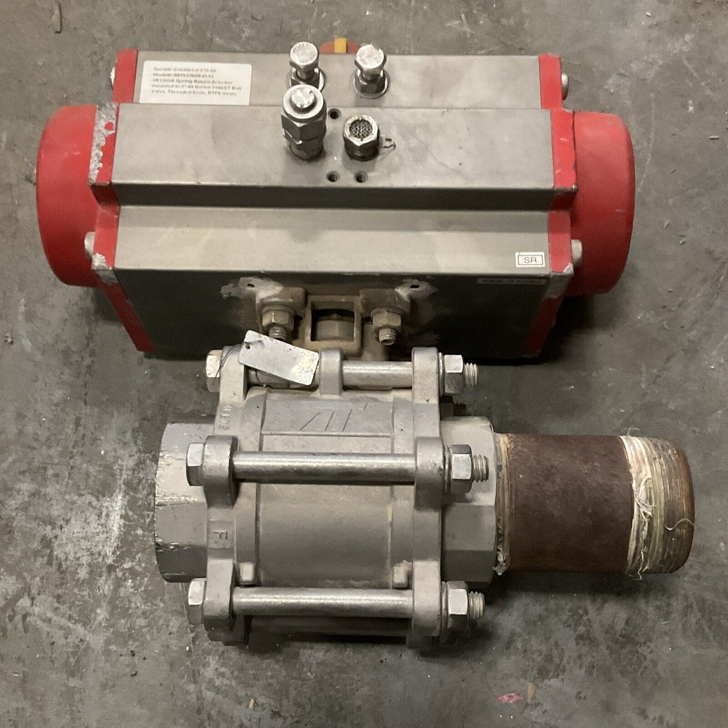 TRIAC SPRING RETURN ACTUATORS W/ 2" VALVE MODEL 88TX2002R4SXX 476