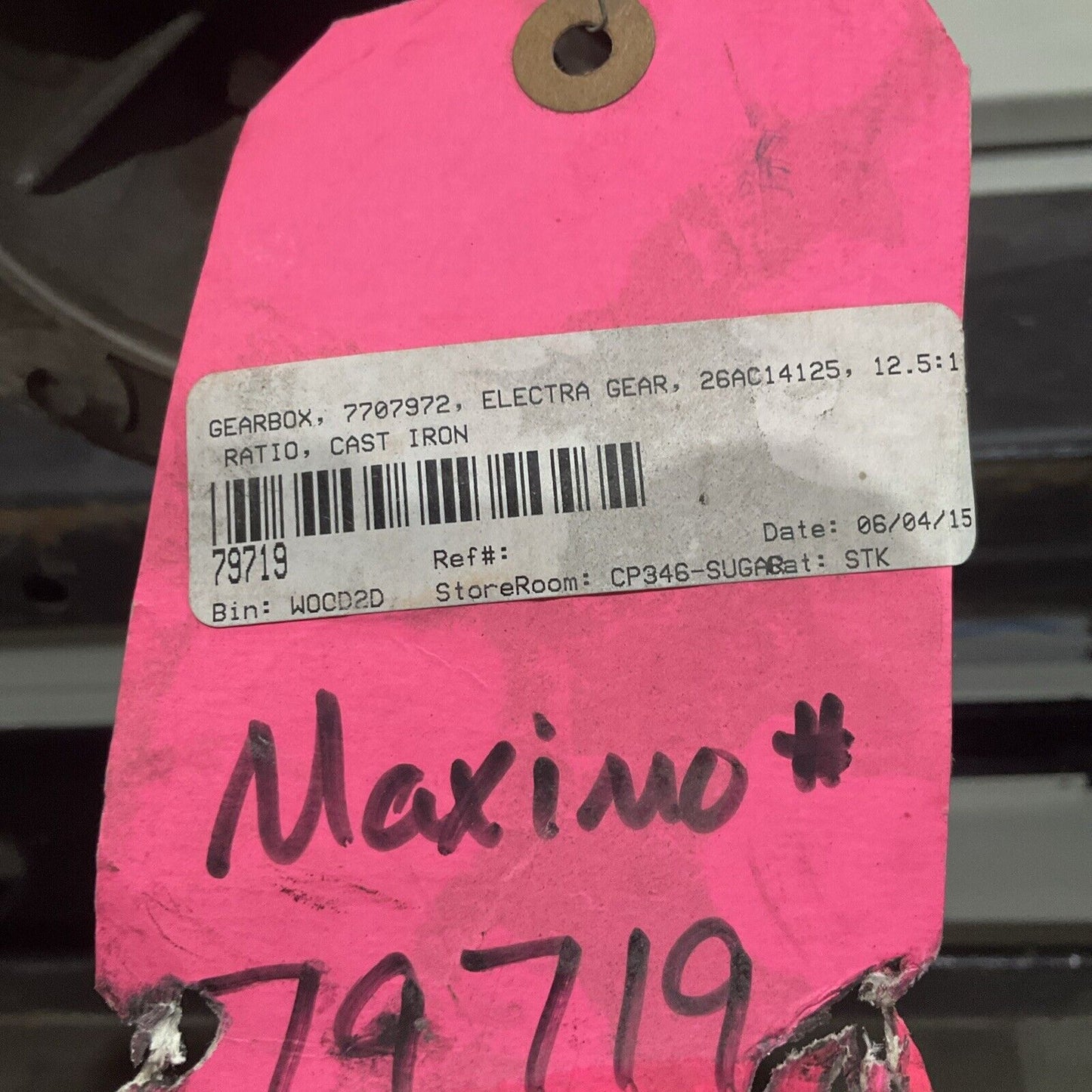 ELECTRA 26AC14125 7707872 GEARBOX MOTOR 12.5:1 CAST IRON U3S