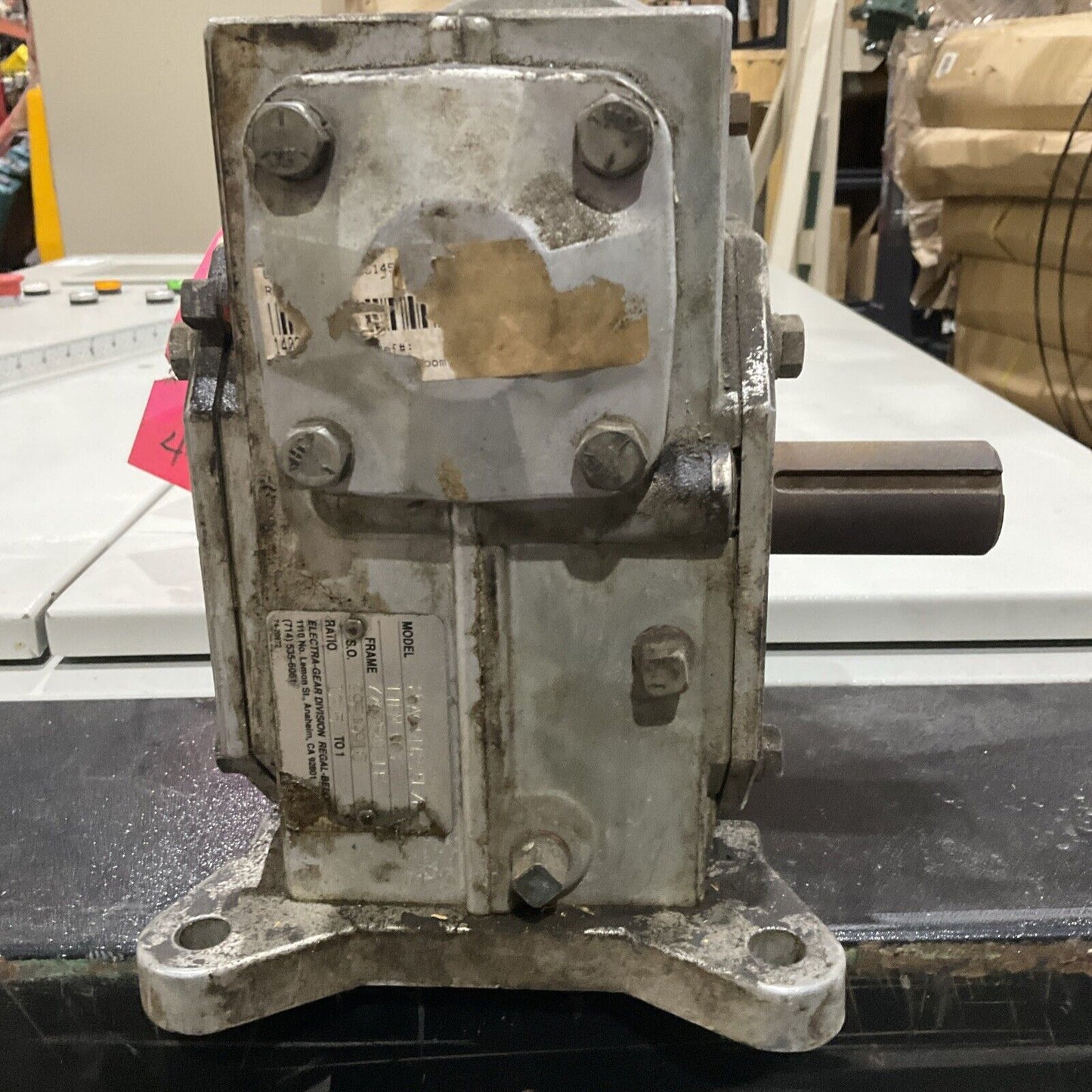 ELECTRA 26AC14125 7707872 GEARBOX MOTOR 12.5:1 CAST IRON U3S