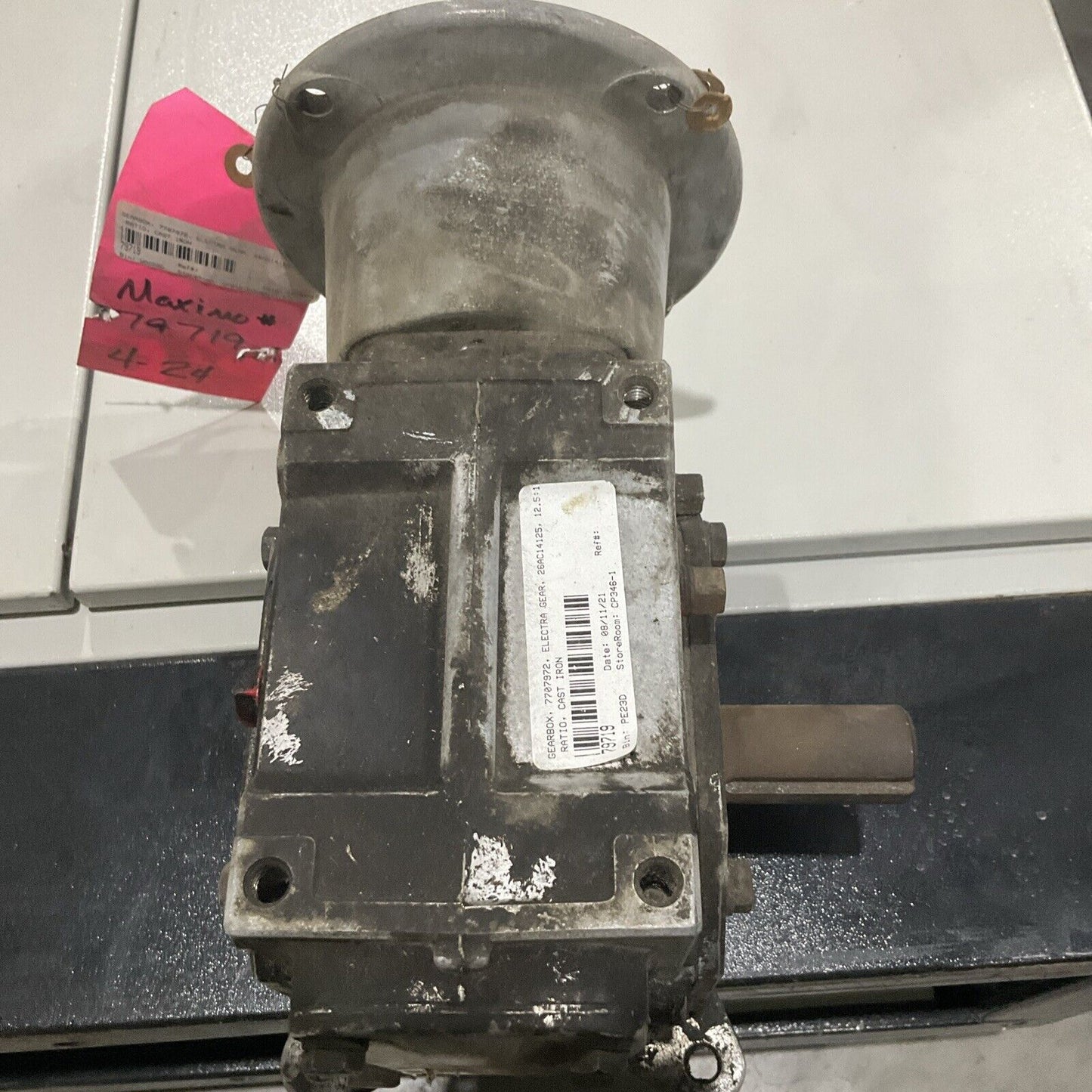 ELECTRA 26AC14125 7707872 GEARBOX MOTOR 12.5:1 CAST IRON U3S