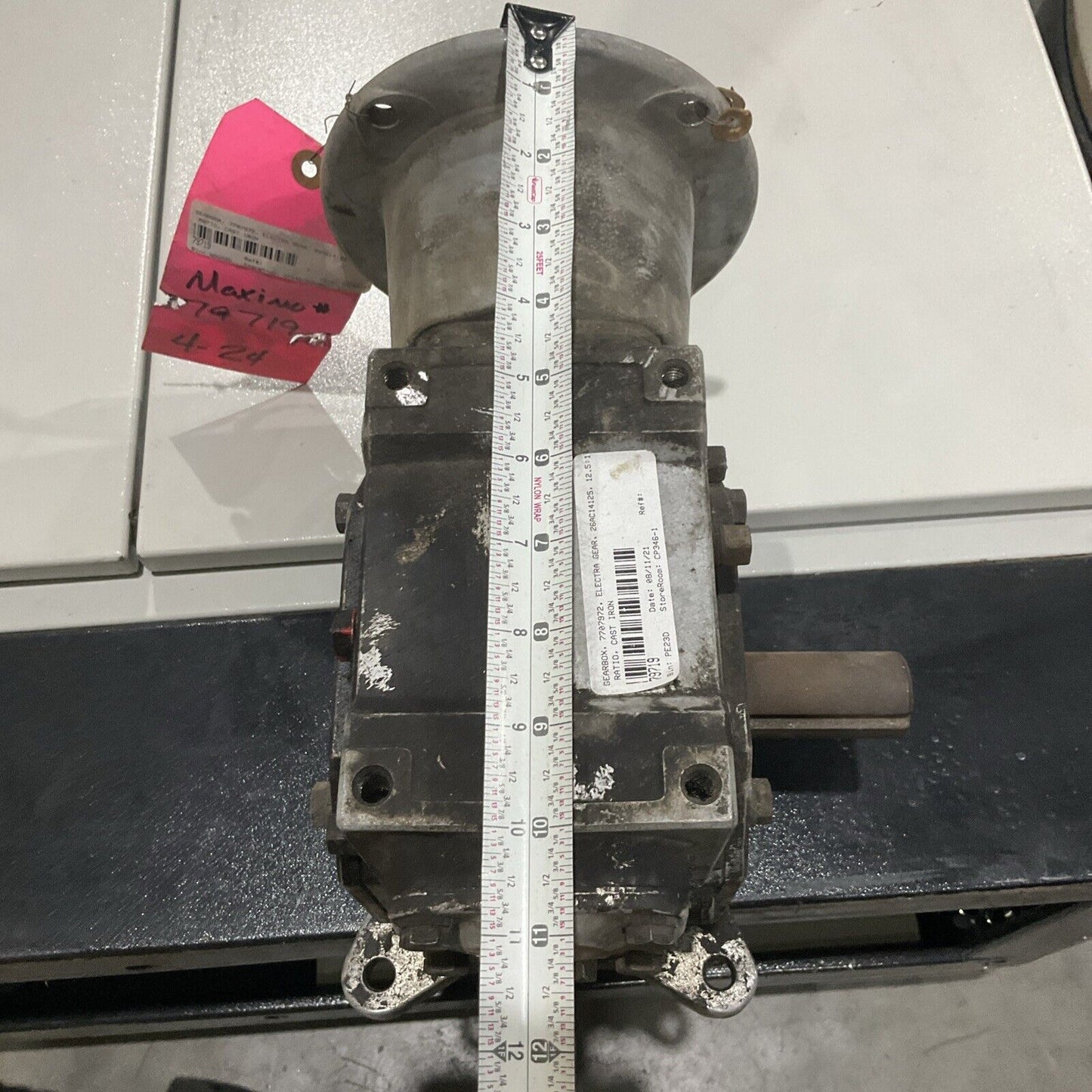 ELECTRA 26AC14125 7707872 GEARBOX MOTOR 12.5:1 CAST IRON U3S