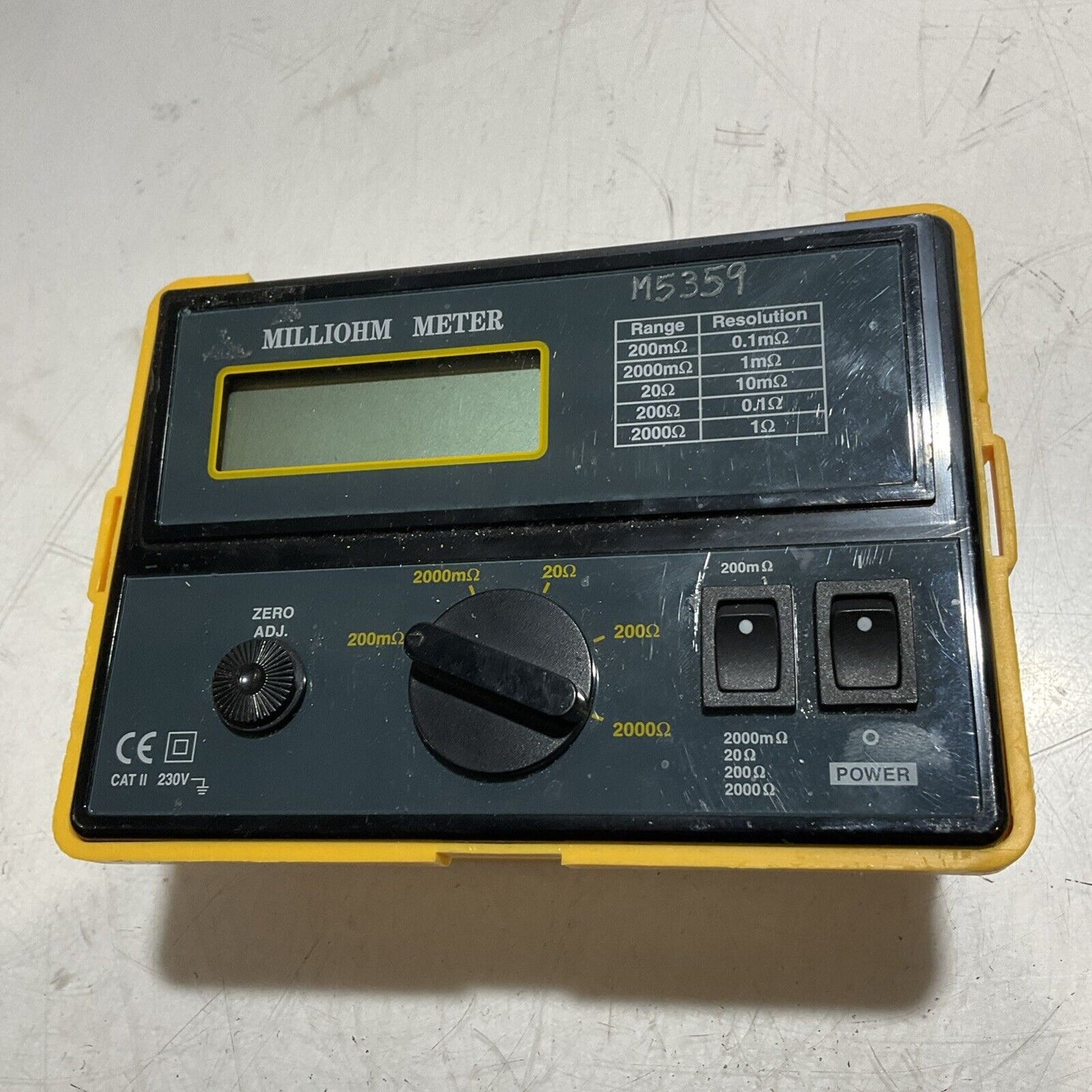 MILLIOHM METER 380460 EXTECH PRECISION U3S