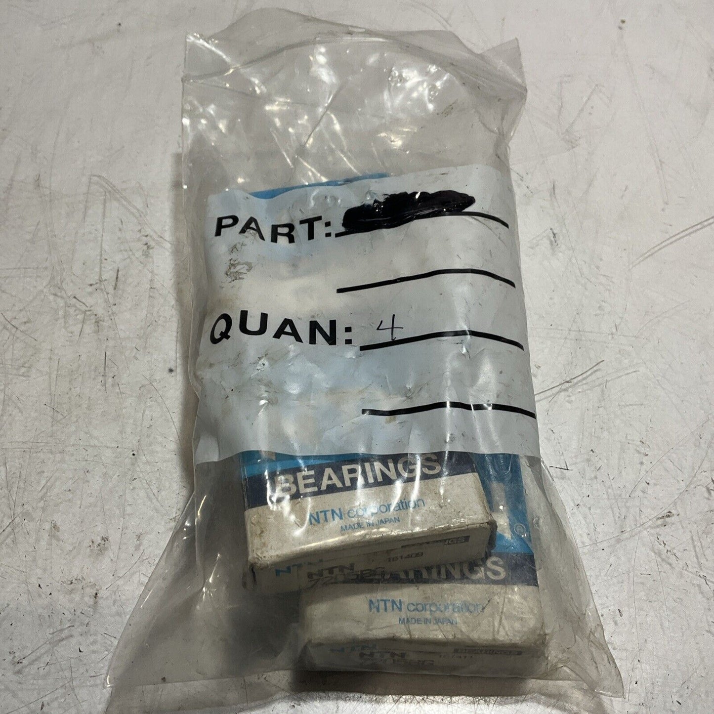 NTN 7205BG SINGLE ROW CONTACT BALL BEARING LOT 4 RM6