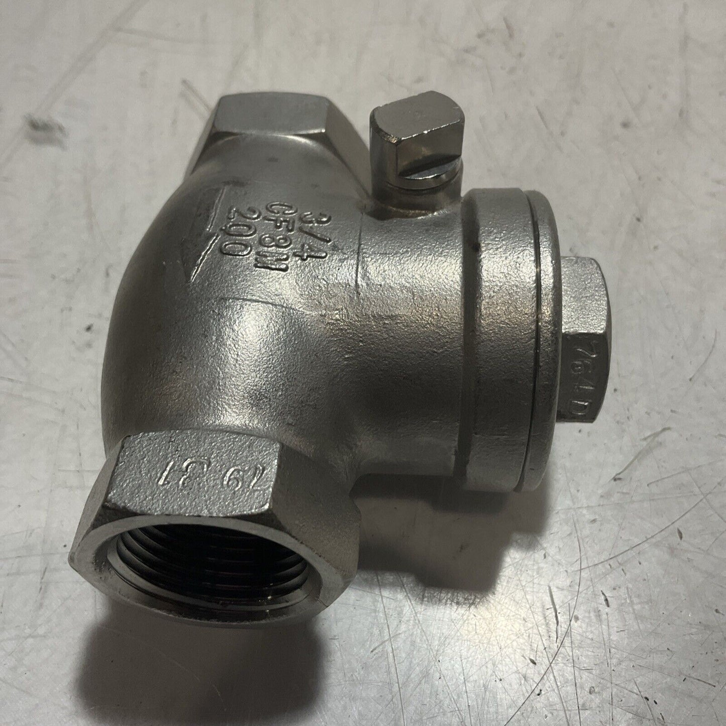 DERVOS CF8M 200 SWING CHECK VALVE 3/4" RM6