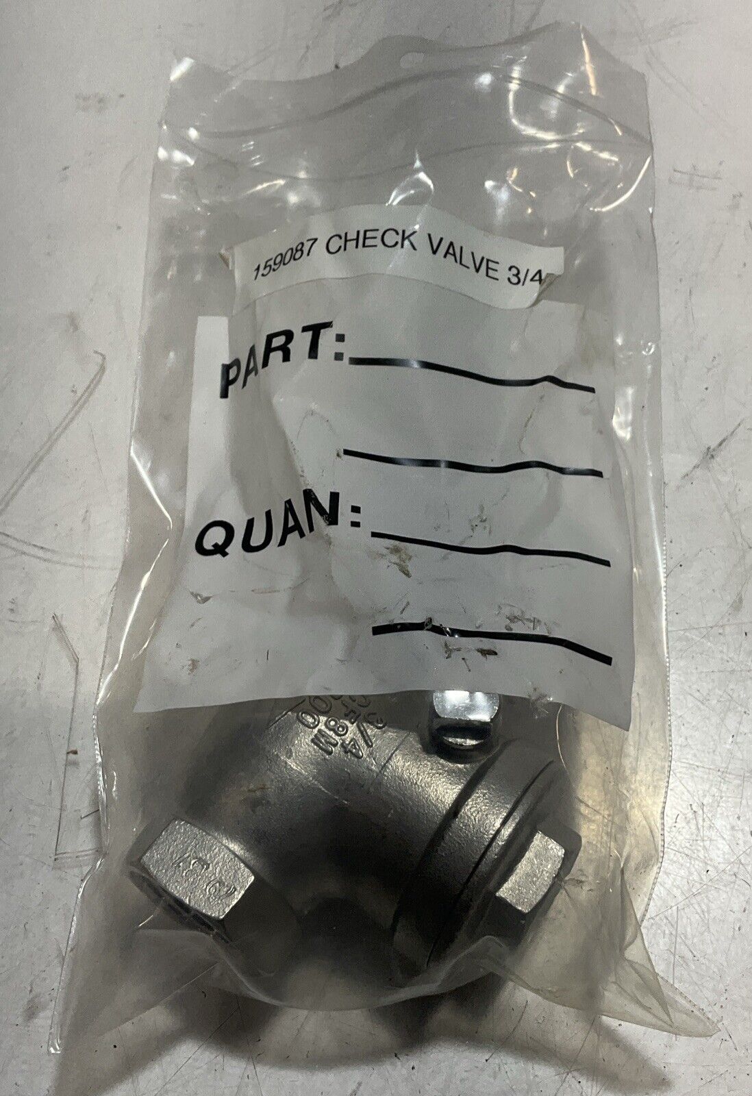 DERVOS CF8M 200 SWING CHECK VALVE 3/4" RM6