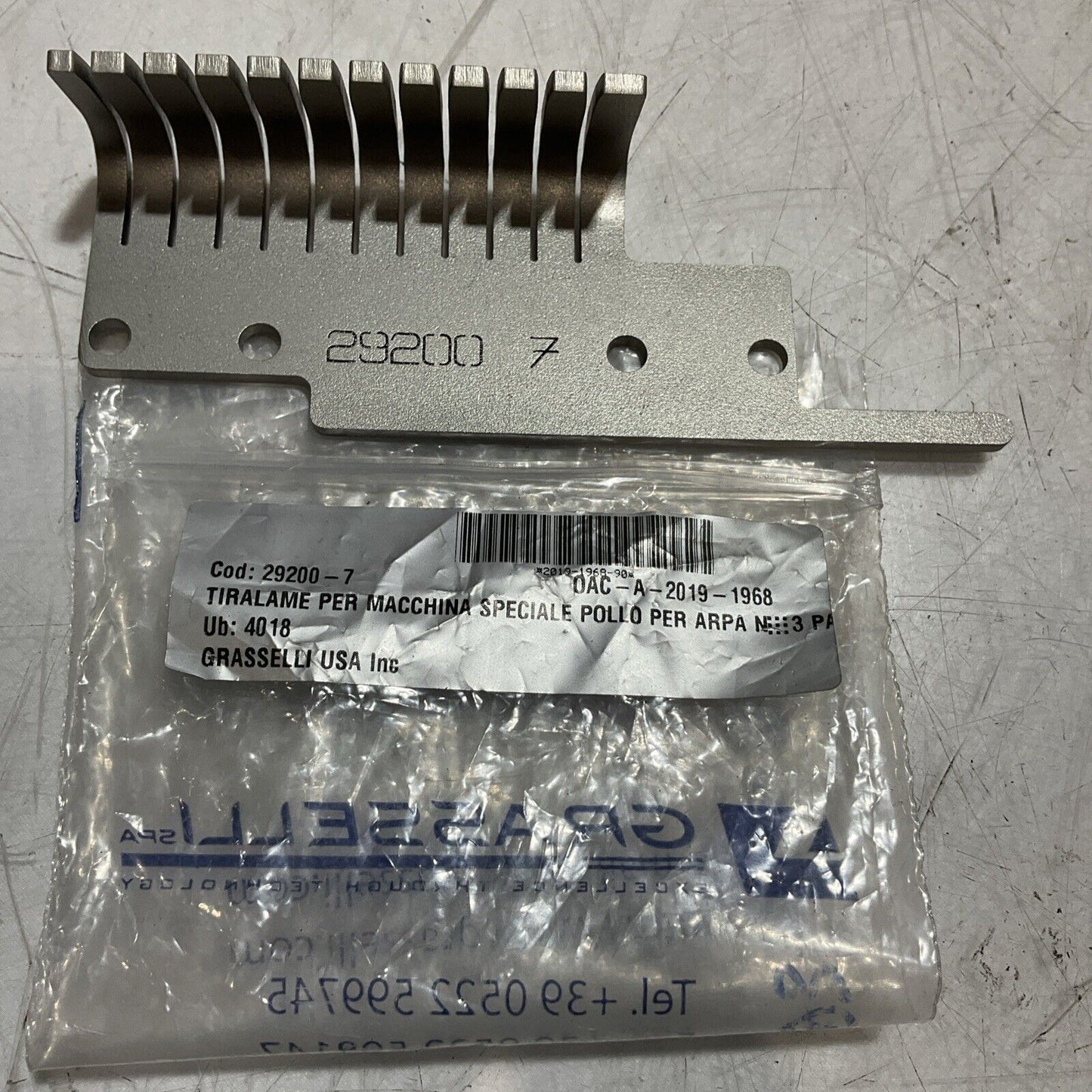 GRASSELLI 29200-7 LEFT BLADE GUIDE HANGER LOT OF 4 RM6