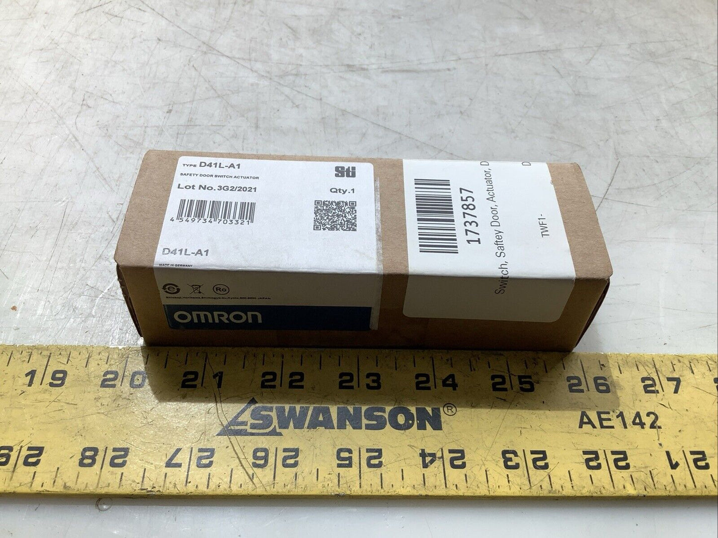 OMRON D41L-A1 SAFETY DOOR SWITCH ACTUATOR C2H