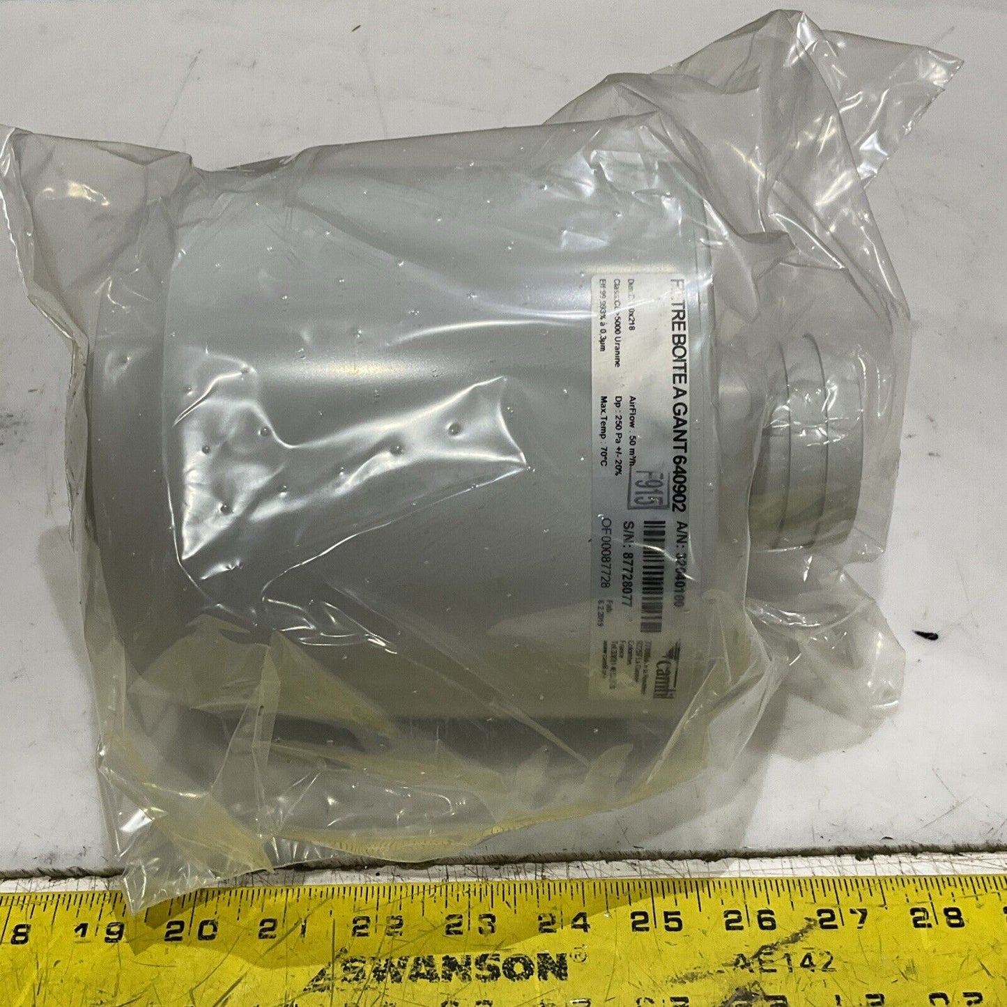 CAMFIL 32040100 1712995 P400027919 FILTER ELEMENT 0.3PM MAX TEMP 70 50 M/H C2H