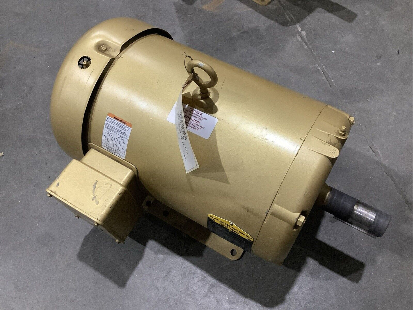 BALDOR EM3708T SUPER-E MOTOR 3PH 5HP 208-230/460V 60HZ 1160RPM 215T TEFC C2H