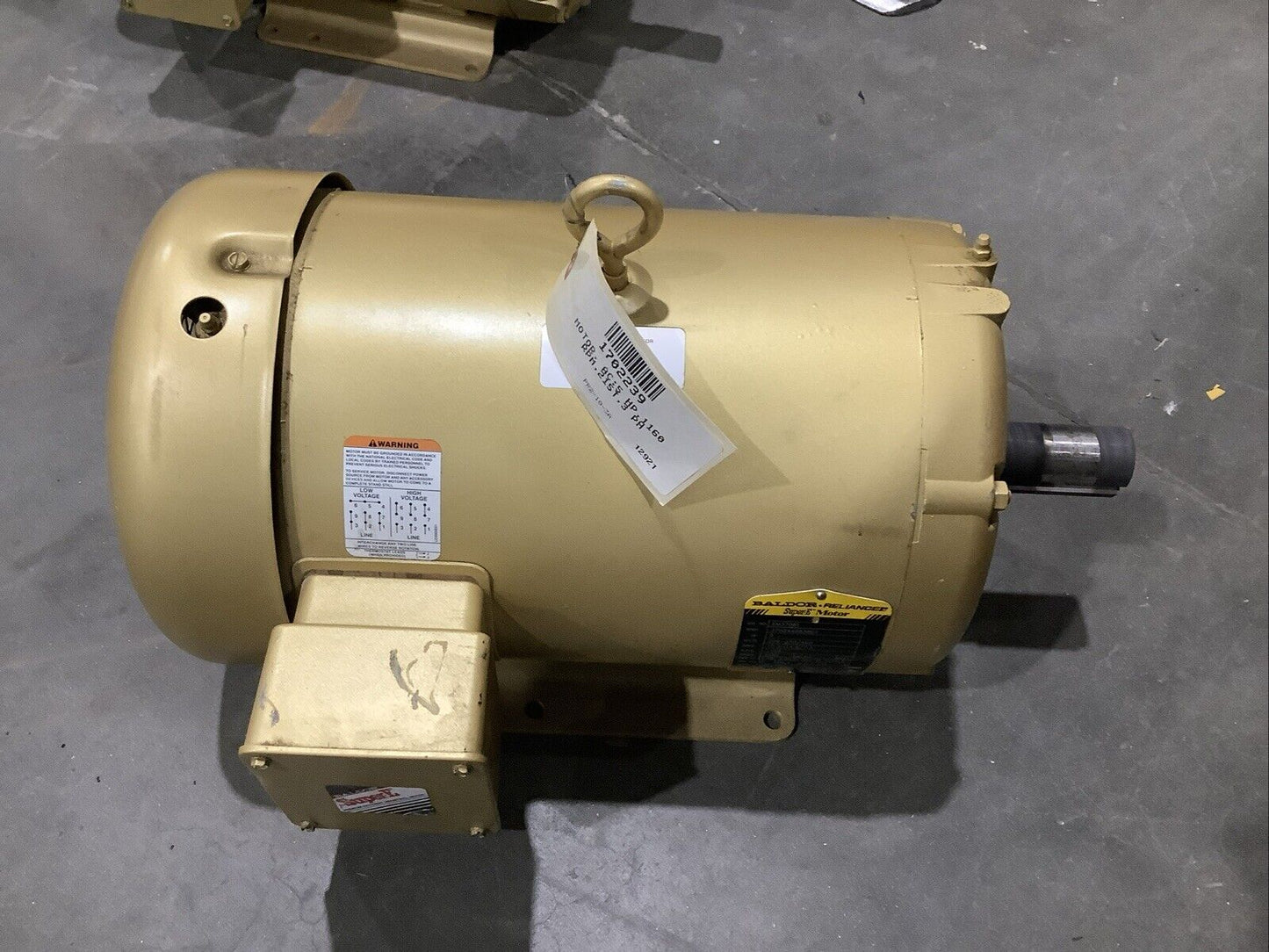BALDOR EM3708T SUPER-E MOTOR 3PH 5HP 208-230/460V 60HZ 1160RPM 215T TEFC C2H