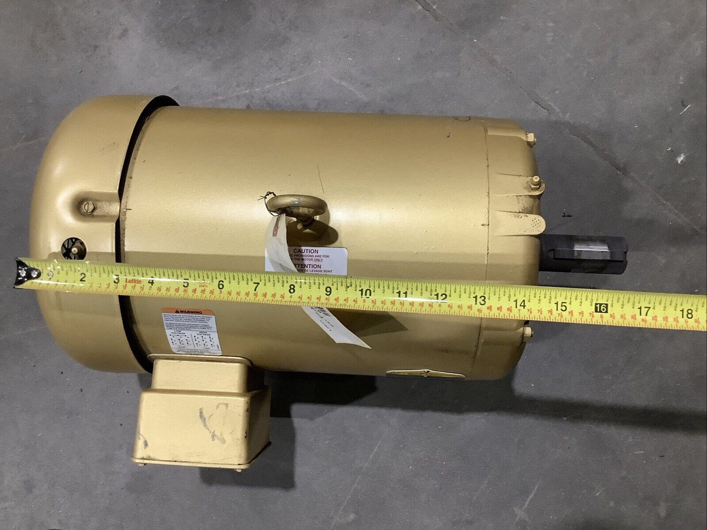 BALDOR EM3708T SUPER-E MOTOR 3PH 5HP 208-230/460V 60HZ 1160RPM 215T TEFC C2H