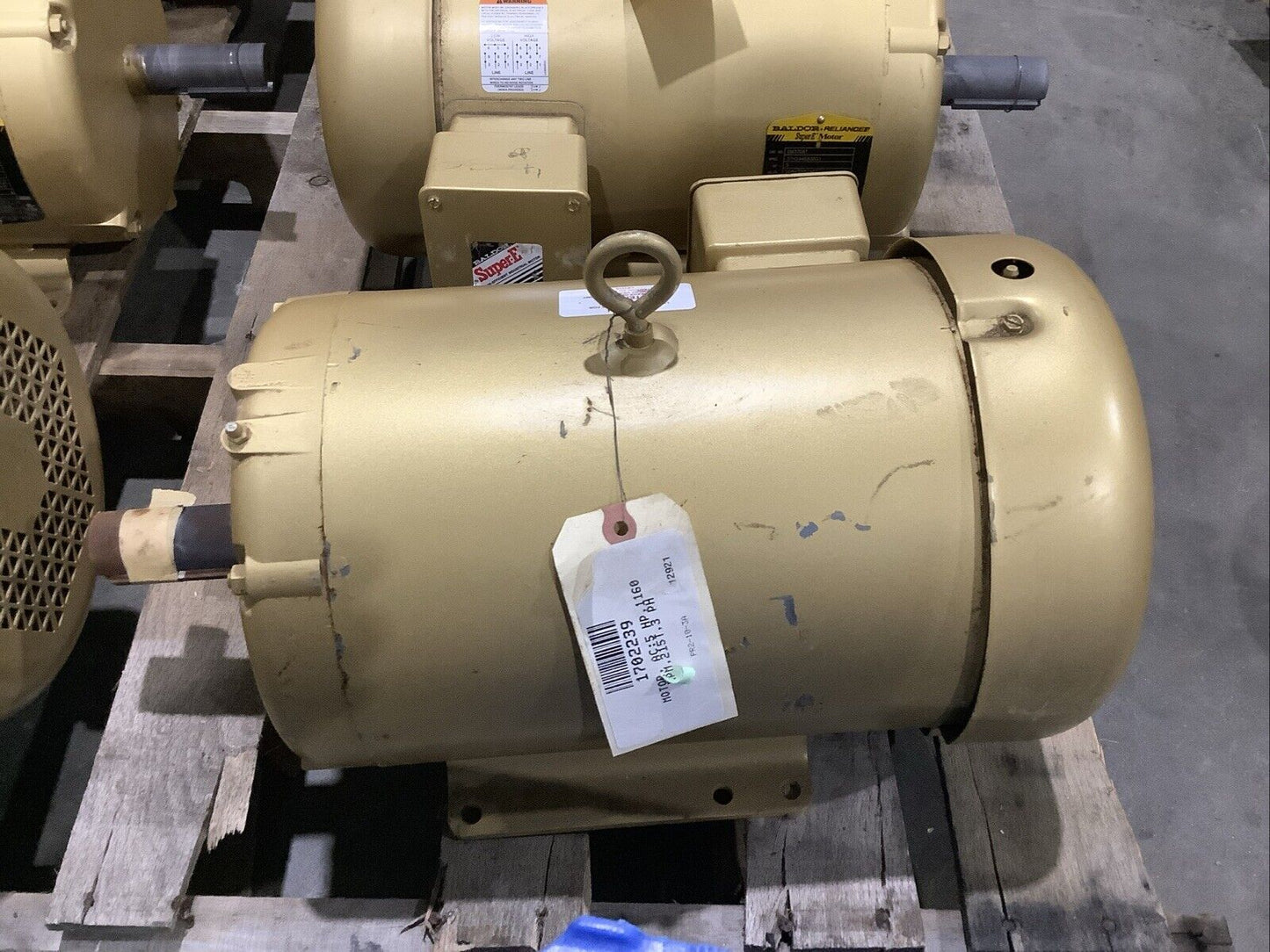 BALDOR EM3708T SUPER-E MOTOR 3PH 5HP 208-230/460V 60HZ 1160RPM 215T TEFC C2H