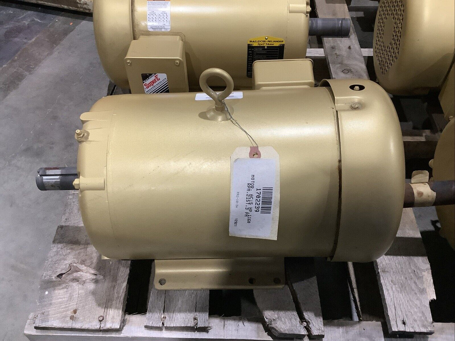 BALDOR EM3708T SUPER-E MOTOR 3PH 5HP 208-230/460V 60HZ 1160RPM 215T TEFC C2H