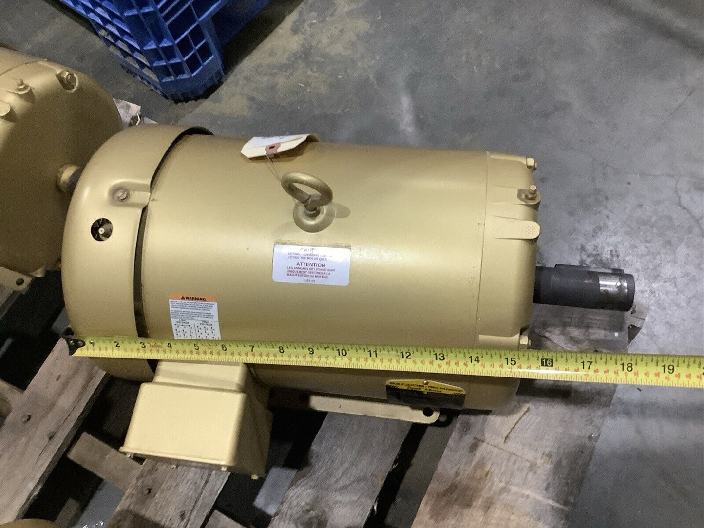 BALDOR EM3708T SUPER-E MOTOR 3PH 5HP 208-230/460V 60HZ 1160RPM 215T TEFC C2H
