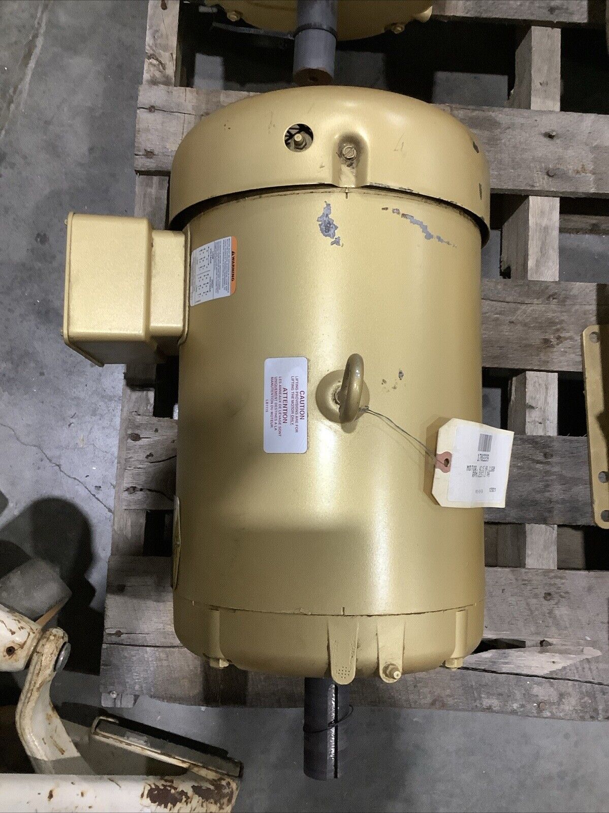 BALDOR EM3708T SUPER-E MOTOR 3PH 5HP 208-230/460V 60HZ 1160RPM 215T TEFC C2H