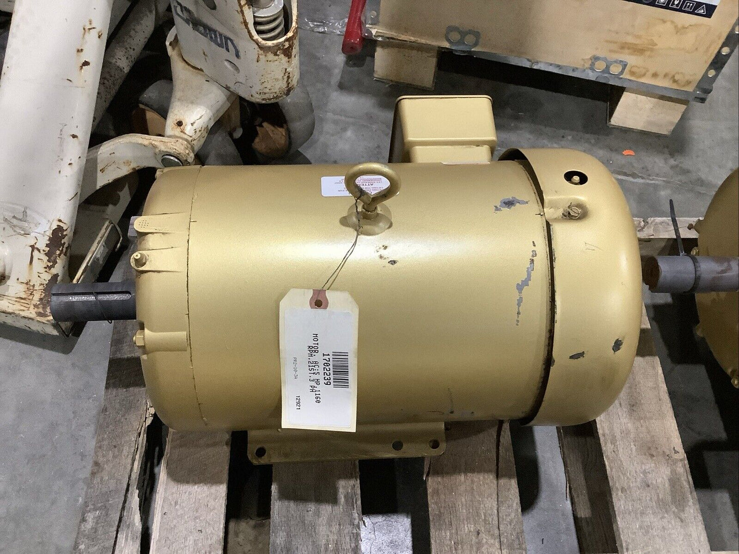 BALDOR EM3708T SUPER-E MOTOR 3PH 5HP 208-230/460V 60HZ 1160RPM 215T TEFC C2H
