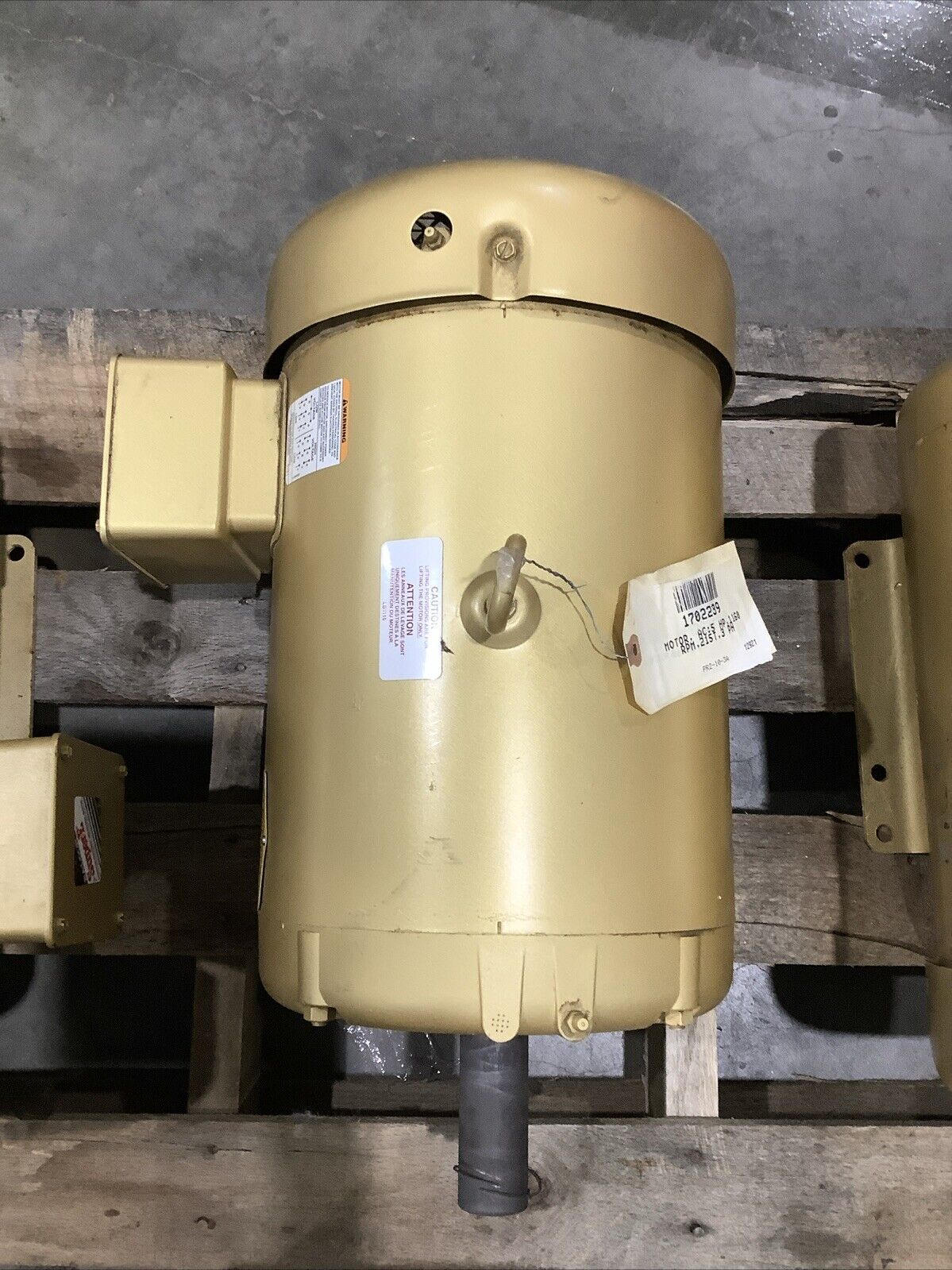 BALDOR EM3708T SUPER-E MOTOR 3PH 5HP 208-230/460V 60HZ 1160RPM 215T TEFC C2H