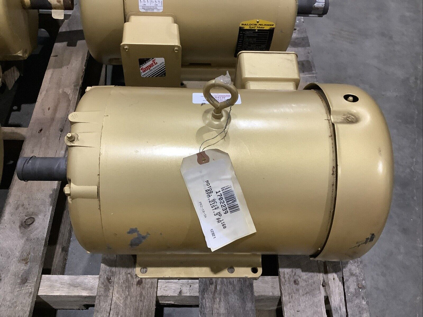 BALDOR EM3708T SUPER-E MOTOR 3PH 5HP 208-230/460V 60HZ 1160RPM 215T TEFC C2H