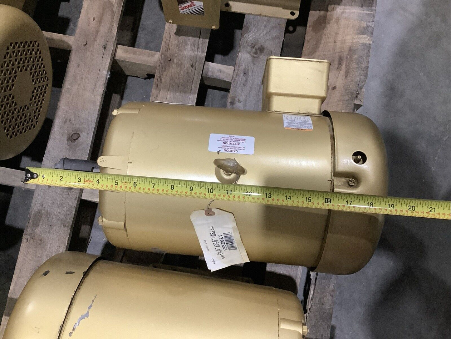BALDOR EM3708T SUPER-E MOTOR 3PH 5HP 208-230/460V 60HZ 1160RPM 215T TEFC C2H
