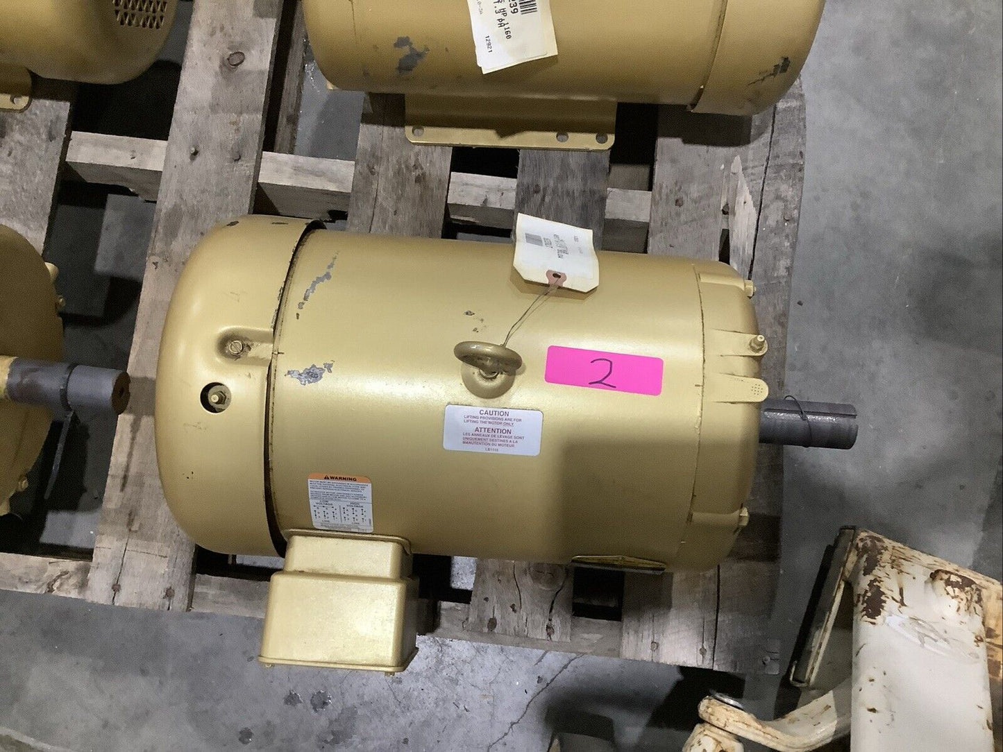 BALDOR EM3708T SUPER-E MOTOR 3PH 5HP 208-230/460V 60HZ 1160RPM 215T TEFC C2H