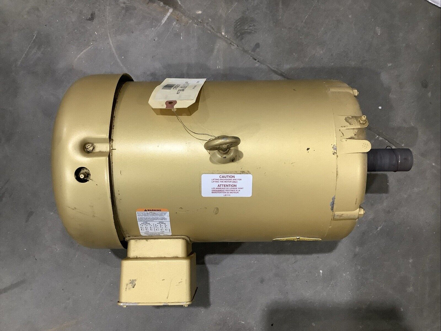 BALDOR EM3708T SUPER-E MOTOR 3PH 5HP 208-230/460V 60HZ 1160RPM 215T TEFC C2H